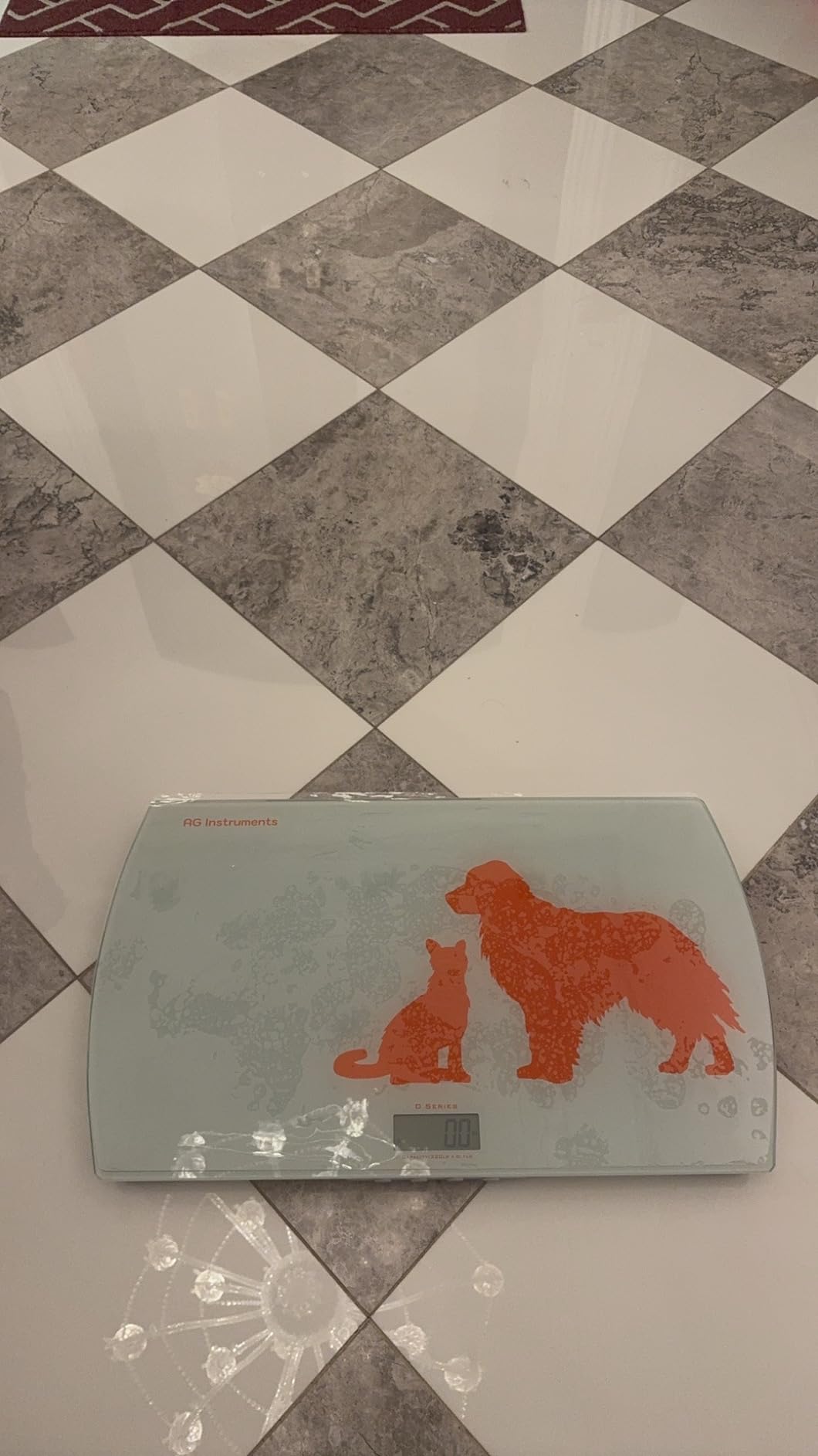 Digital Weighing Scale for Dogs Cats Puppies, Vet Scale, Scale for Animals Pets, 330lb x 0.1lb, Veterinary Scale, 33 x 19in Wide Platform, 8mm Tempered-Glass customer photo 1