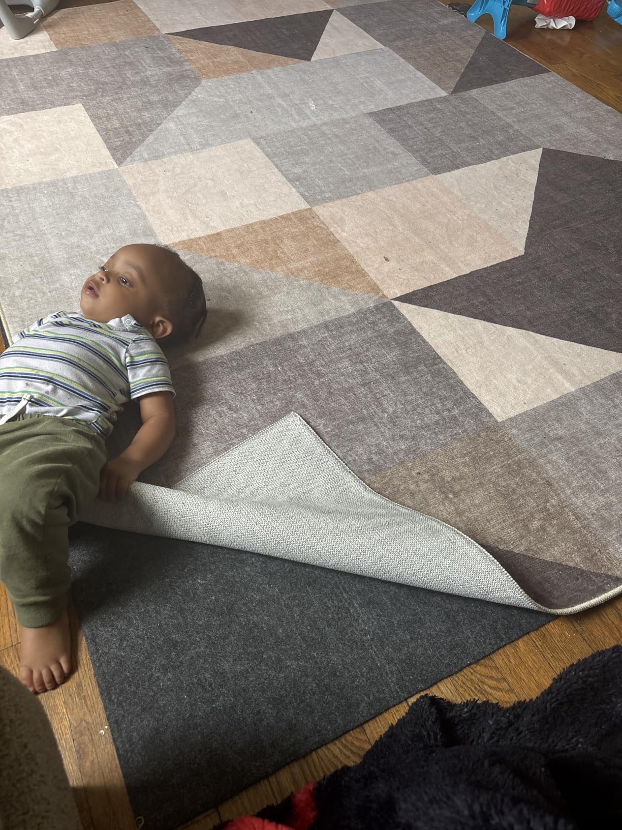 BAGAIL Felt and Natural Rubber Backing Rug Pads 1/4” Thick, 5 x 7 Ft Non Slip Carpet Gripper Keep Rugs in Place, Under Area Rug Protective Cushioned Pads, Carpet Runners, Hardwood Floors Protection customer photo 2