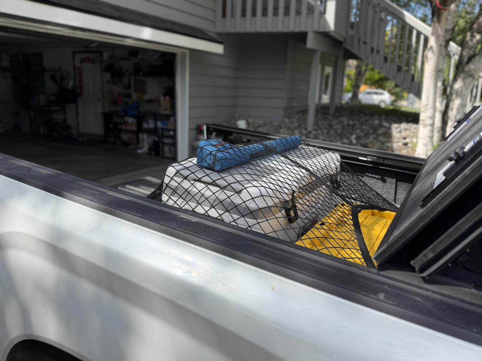 AUTOWN Cargo Net for Pickup Truck Bed with 8 Metal Carabiners, Double Layer customer photo 1