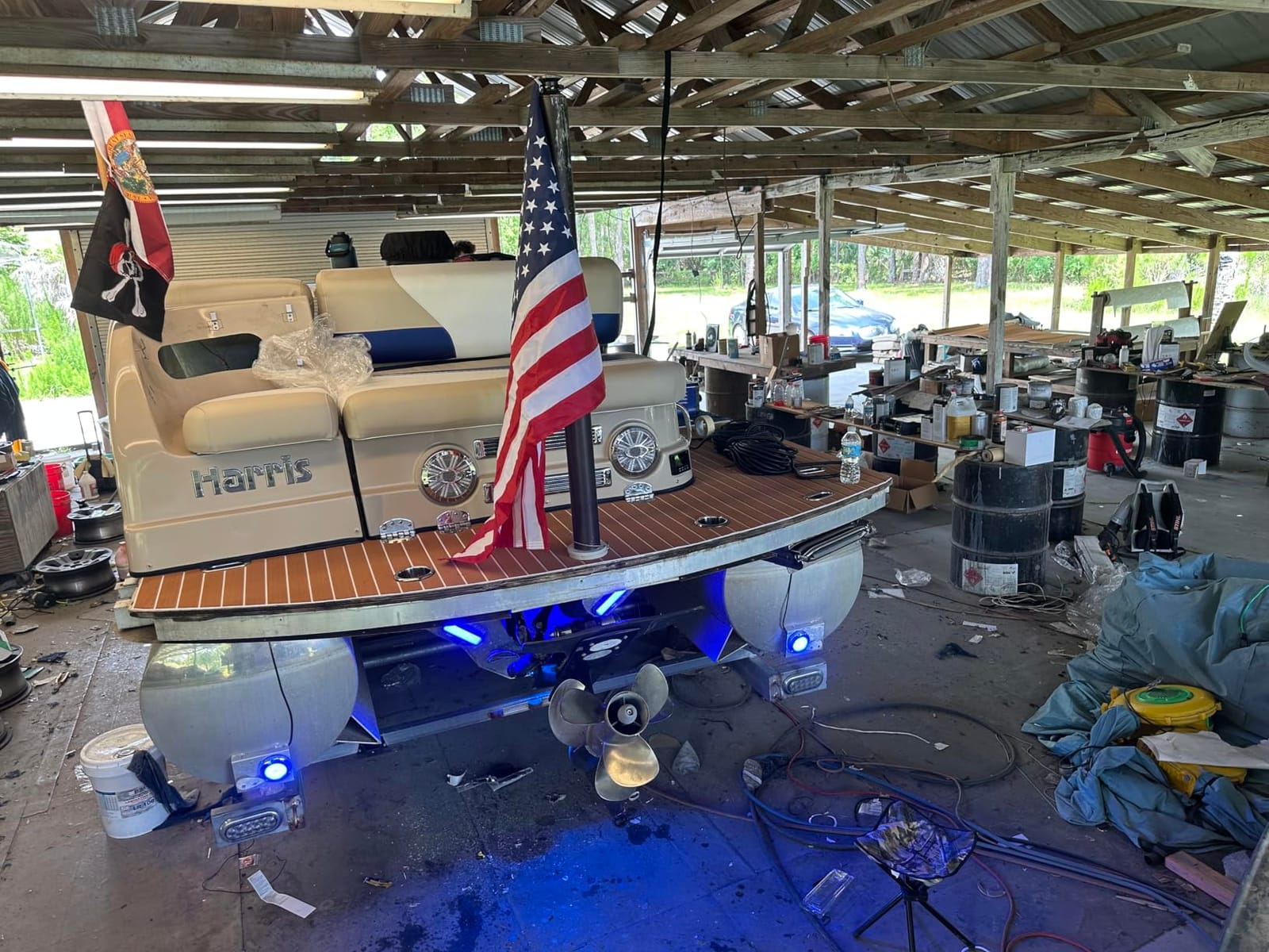 90led Underwater Boat Lights,Blue DC10-30V IP68 Waterproof Surface Mount customer photo 2