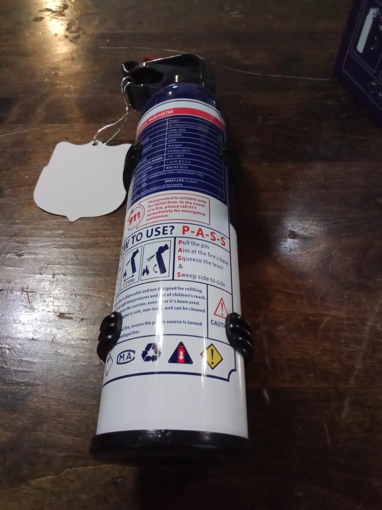 ABC Fire Extinguisher for Home & Vehicle - Portable Dry Chemical Fire Extinguisher | Grease & Electrical Fire Extinguisher for Kitchen, Car, Easy for All Ages to Use (2-Pack, 1.32lb Each) customer photo 1