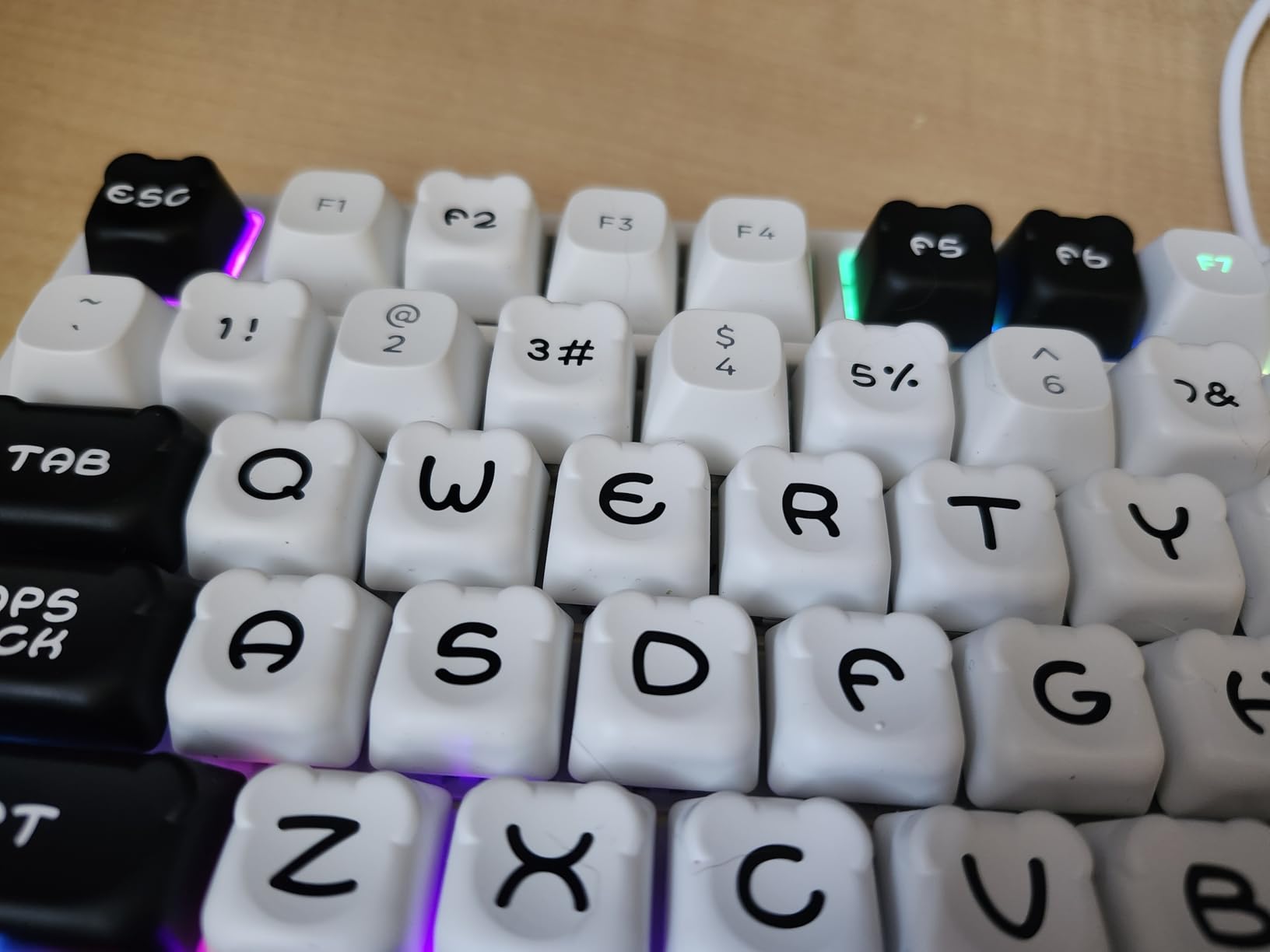 Womier PBT Black Keyboard Keycaps, Japanese MOA Keycaps Set customer photo 2