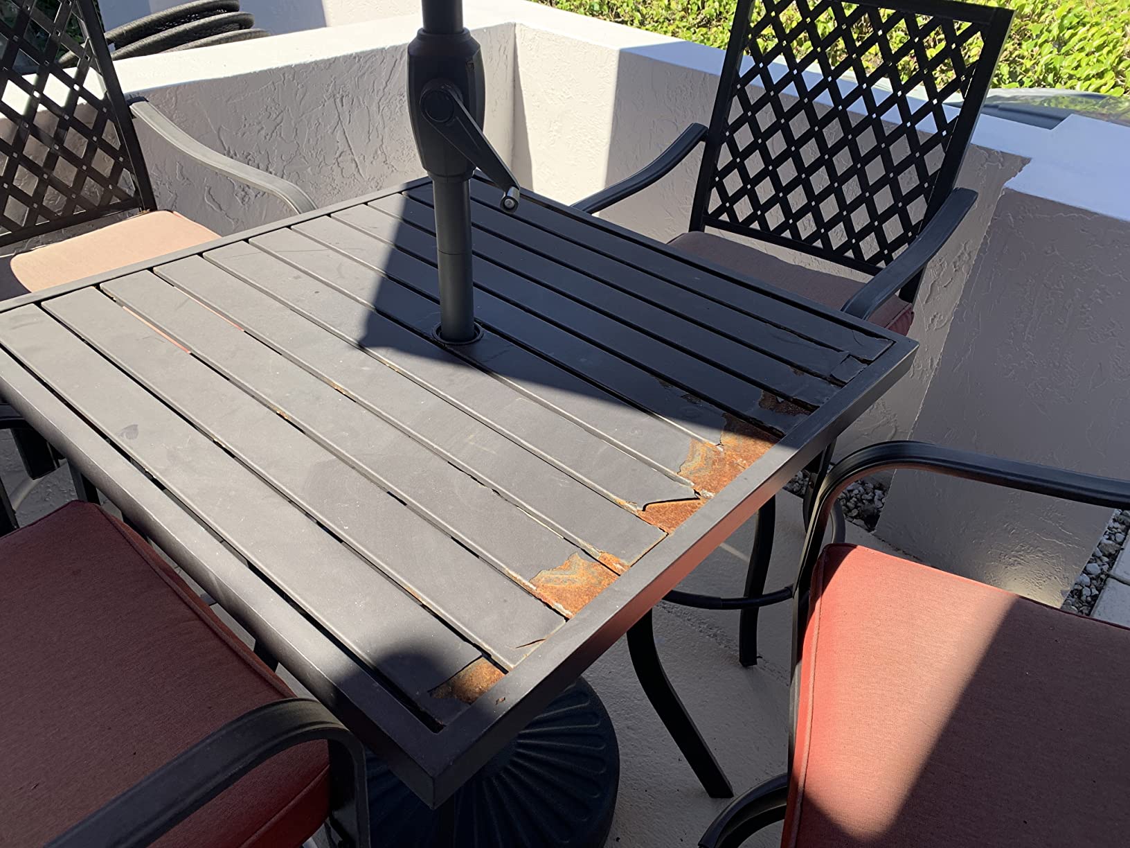 PHI VILLA Outdoor Bar Dining Set 7 Piece,Patio Bar Furniture customer photo 1