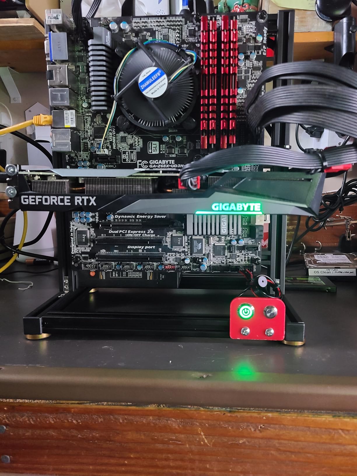 DIY Aluminium Pc Open Case Computer Chassis Test Bench Support Water Cooling Support Server Chassis Support Itx Matx ATX Eatx (3.ATX) customer photo 1