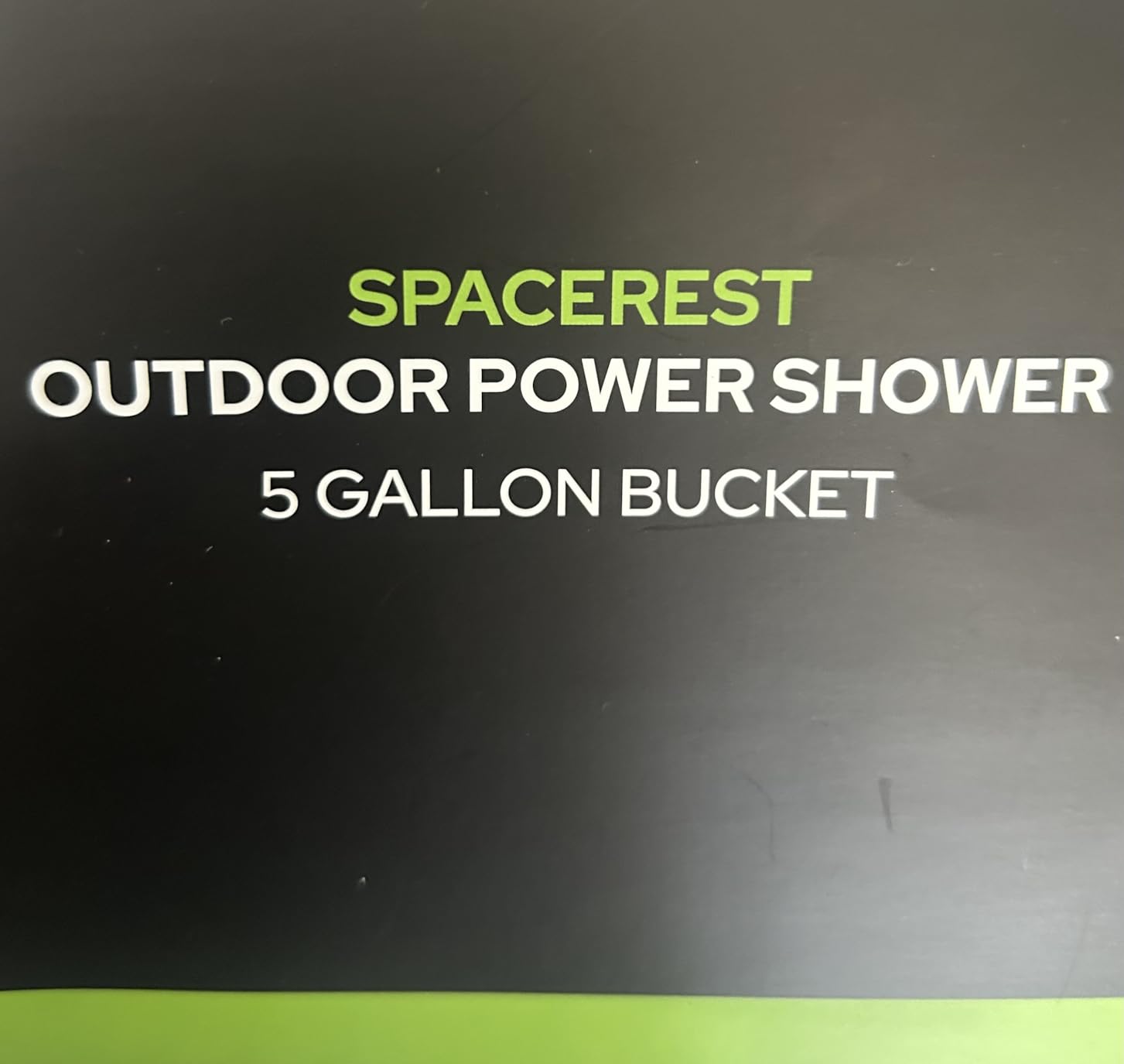 SPACEREST Portable Camping Shower with 5-Gallon Water Jug, 2 Batteries customer photo 1