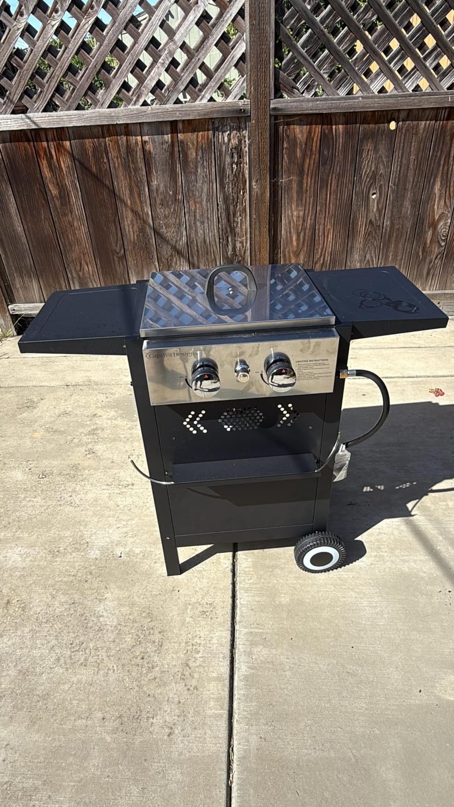 2 in 1 Griddle Grill Combo Small Propane Grill for Outdoor BBQ customer photo 2