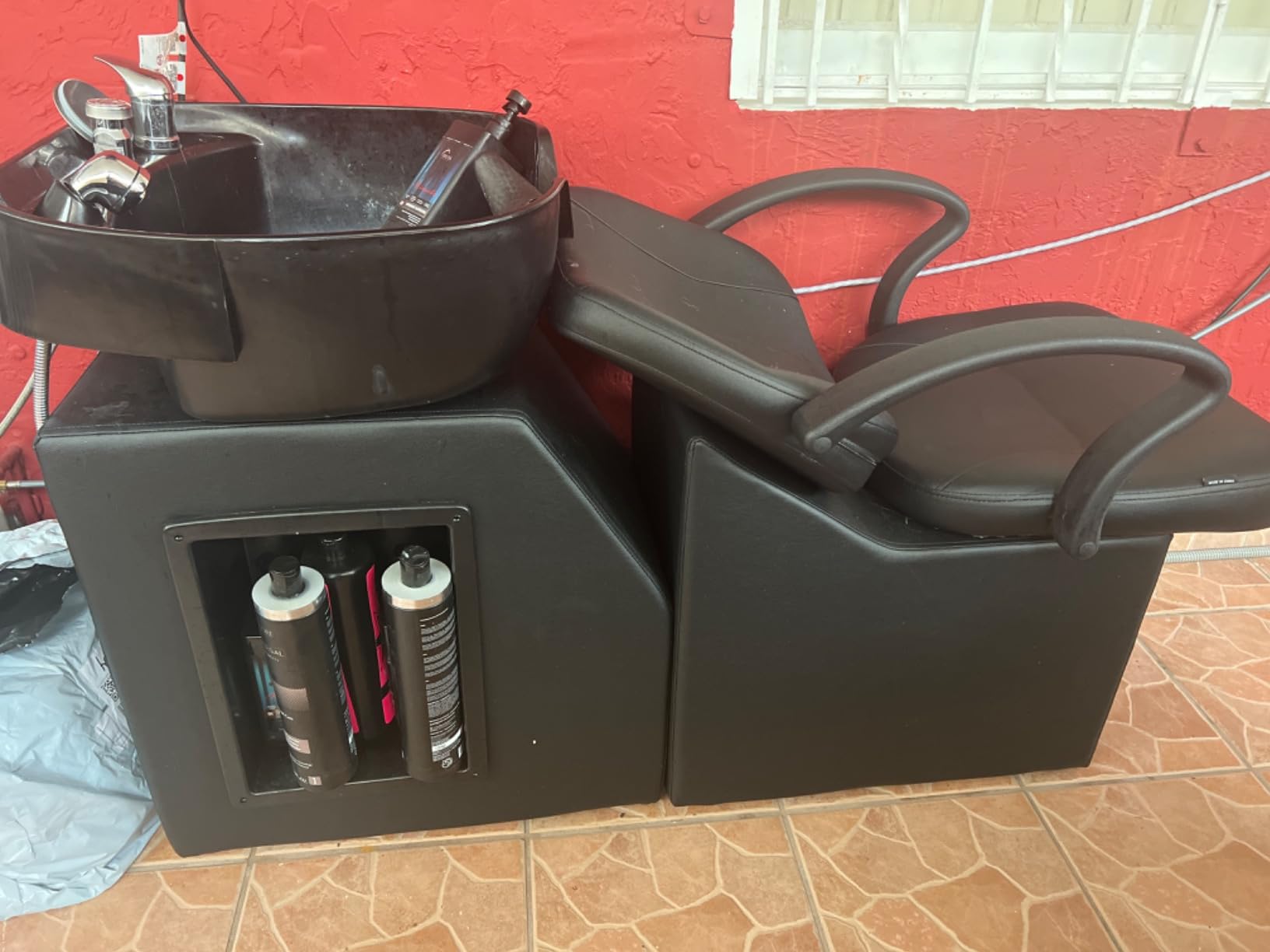 ABS Plastic Shampoo Bowl Chair,Barber Backwash Chair, Hair washing station for Spa Beauty Salon customer photo 1