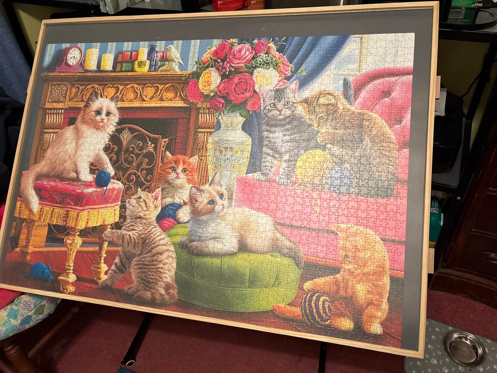 BuilderButler Puzzle Table 1500 Pieces with Wheels, Drawers & Cover, 33.58