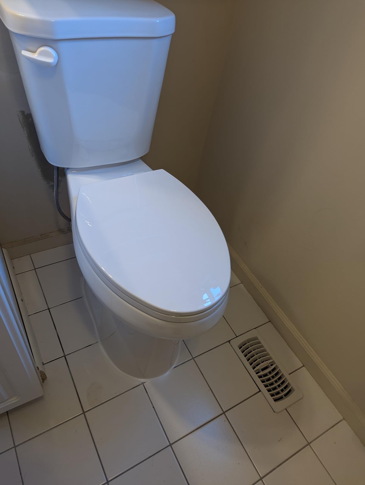 HOROW 17 Inch High Elongated Toilet with ADA Chair Height, Two Piece Toilet with Powerful 1.28 GPF Single Flush, MAP 1000g, Extra Tall Bowl Suitable for Tall Person & Seniors customer photo 1