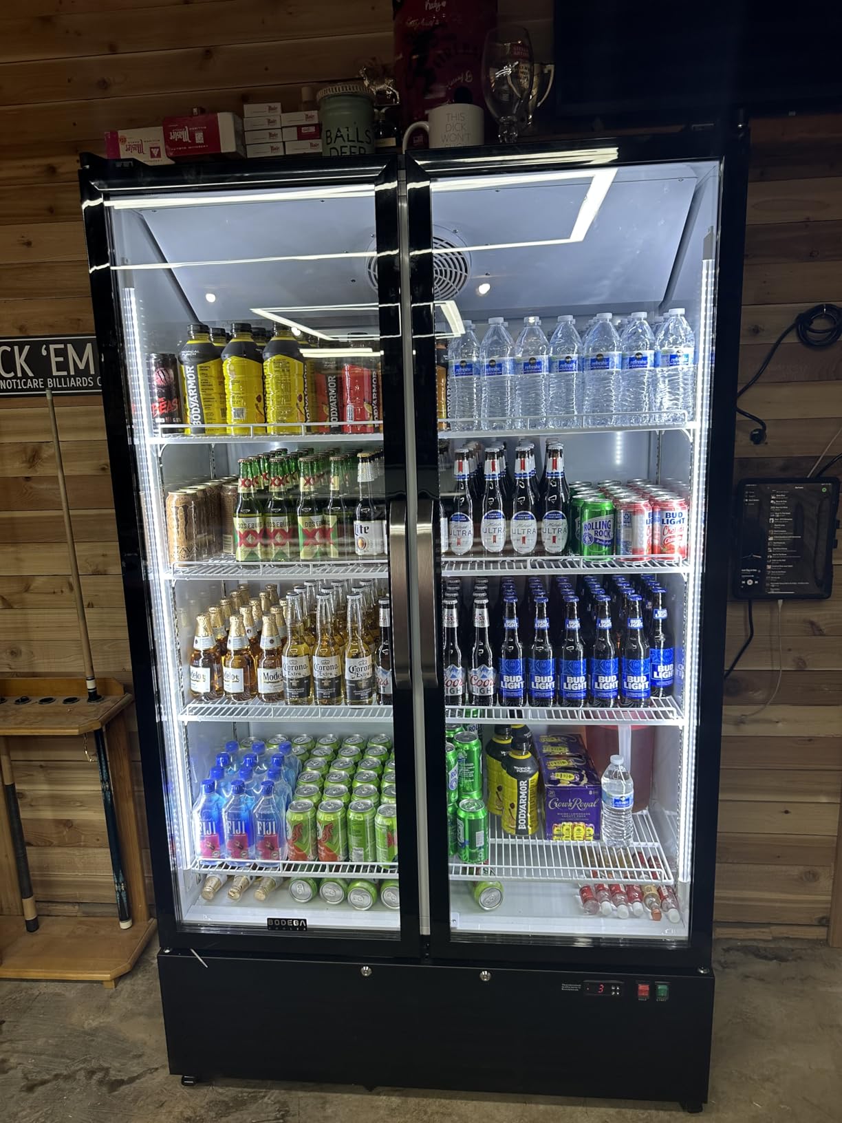 BODEGACOOLER Commercial Refrigerator, 36.8 Cu.Ft Glass Door Beverage Cooler customer photo 1