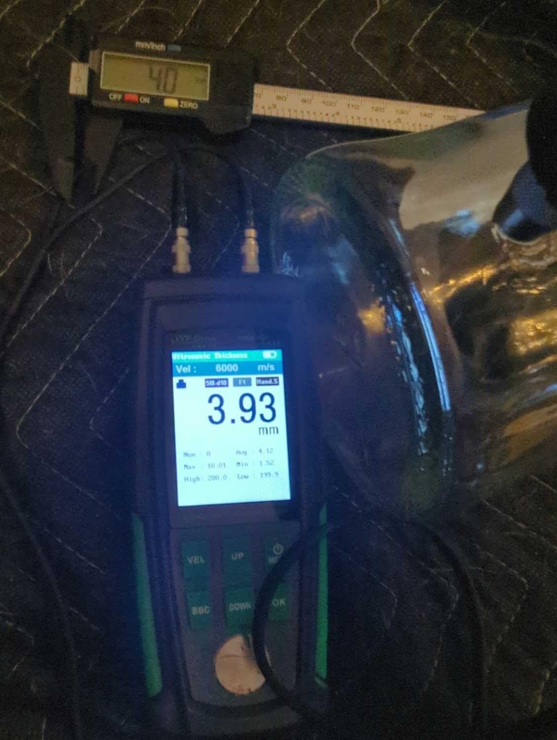 Ultrasonic Thickness Gauge Industrial-882X / Steel, Metals, Plastic, Glass, PVC, Pipes Thickness Gauge Meter - Range 0.039 to 11.811 inch (1-300mm) | Color LCD customer photo 2