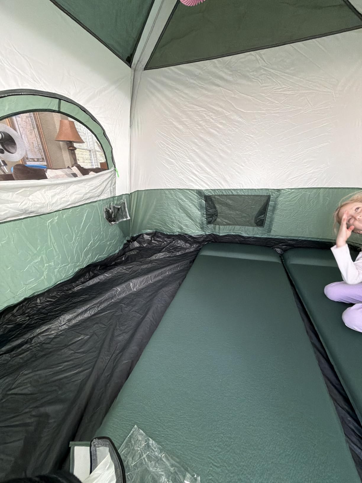 Amazon Basics Instant Camping Tent with Rainfly, Weather-Resistant, Quick Setup customer photo 2