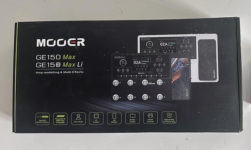 MOOER GE150 Pro Guitar Multi Effects Processor, 200 Presets & 170 Effects, NAM & MNRS Support, 55 Amp Models, 26 Cab Sims, 20 IR Slots, USB OTG Recording, 4-Footswitch, Looper & Expression Pedal customer photo 1