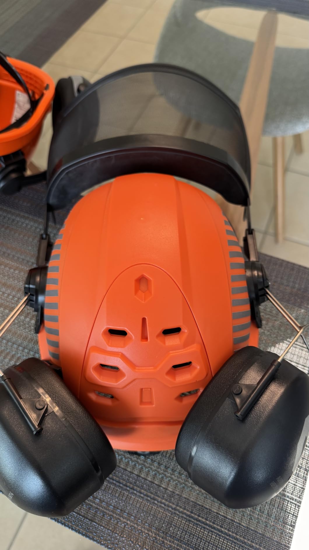 NoCry ANSI Z89.1 Rated Arborist Helmet - Chainsaw Helmet with Face Shield and Ear Muffs - Adjustable Hard Hat with Adaptive Ventilation; Impact-Resistant Mesh Face Shield for Forestry with Side Guards customer photo 1