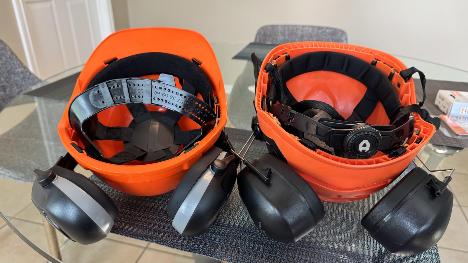 NoCry ANSI Z89.1 Rated Arborist Helmet - Chainsaw Helmet with Face Shield and Ear Muffs - Adjustable Hard Hat with Adaptive Ventilation; Impact-Resistant Mesh Face Shield for Forestry with Side Guards customer photo 2