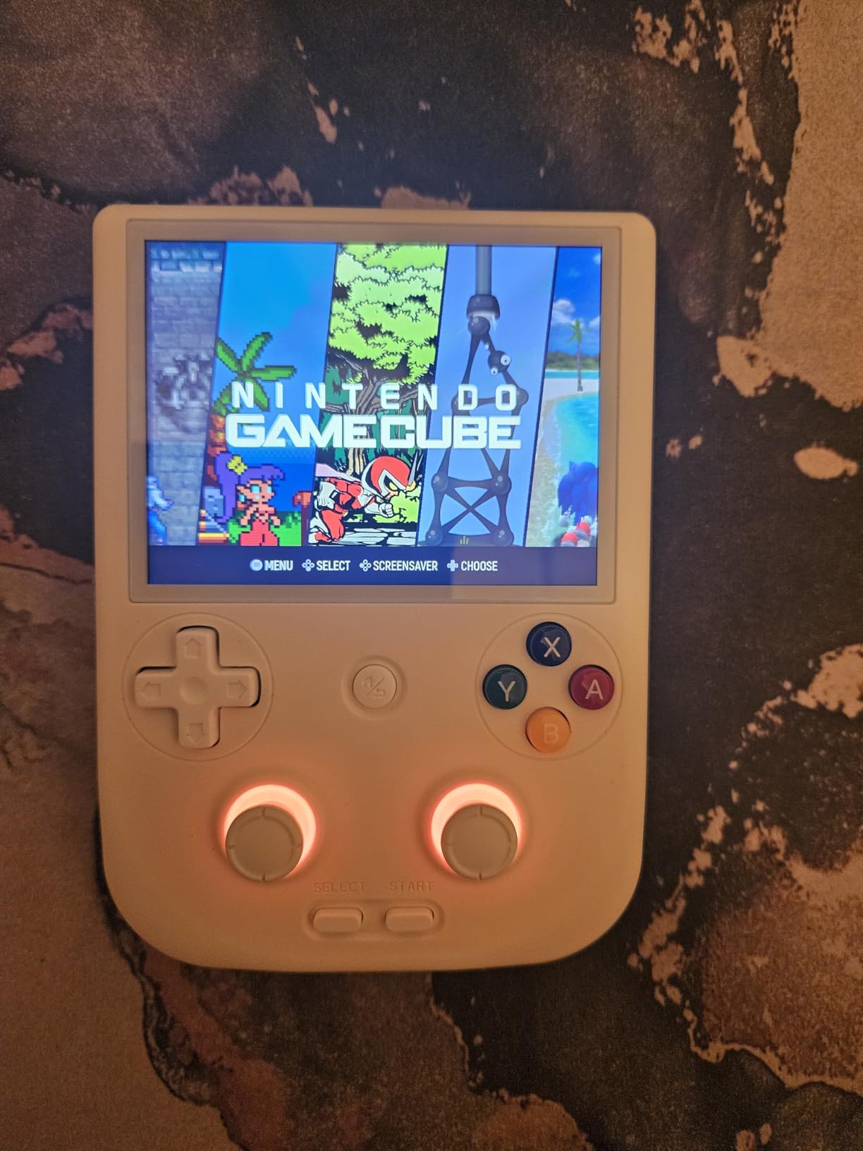 RG406V Handheld Game Console RG 406V 4-inch IPS Multi-touch Screen Retro Game Console No Card Android 13 Retro Emulator RG406V 5500mAh Battery 1080p DP WIFI Bluetooth Beige White customer photo 2