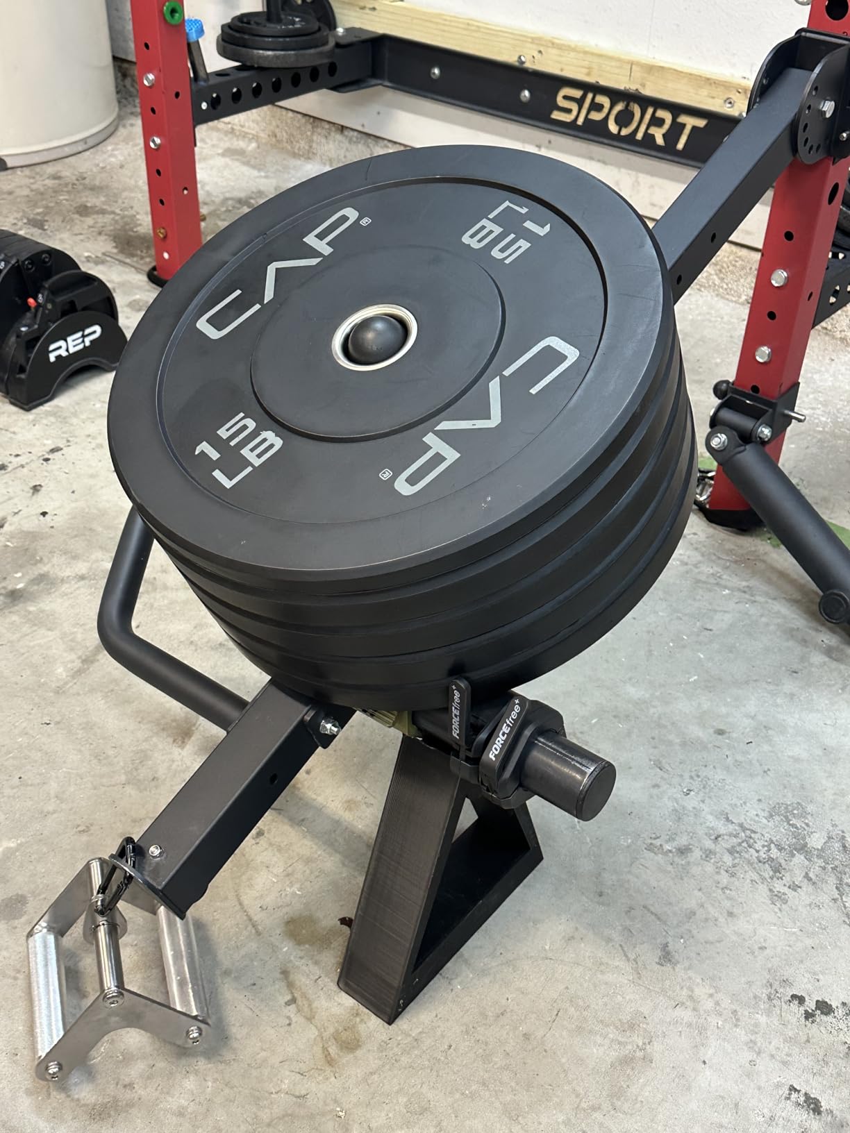 CAP 2-inch Olympic Bumper Plate Weight Set | 100-370 lbs | Multiple Colors | Storage Rack Optional customer photo 1
