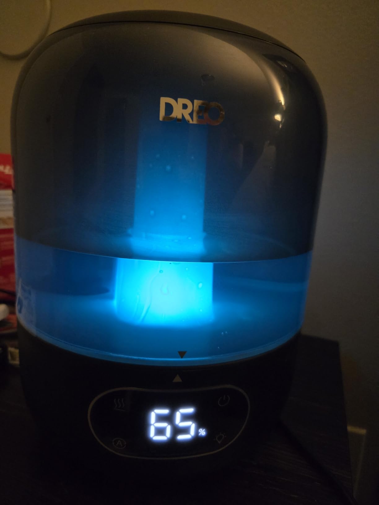 DREO 3L Humidifiers for Bedroom, 30H Runtime, 26 dB Quiet, Black | Easy to Refill & Clean, Precise Humidity Control, Night light, 360° Nozzle, Cool Mist Air Humidifier for Large Room, Baby customer photo 1