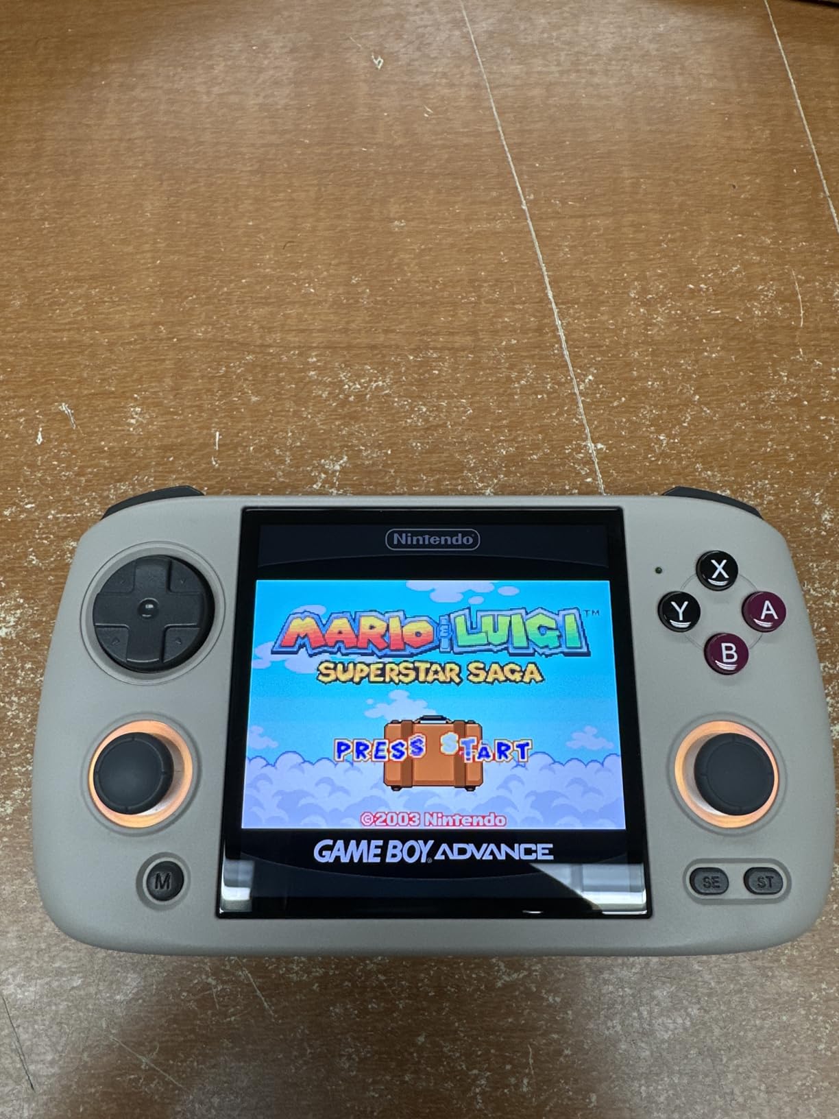 Anbernic RG CubeXX Retro Handheld Game with 3.95 Inch IPS Screen Linux System RGCubeXX Built-in 64G TF Card 5056 Games Support TV Output 5G WiFi Bluetooth 4.2(Gray) customer photo 1