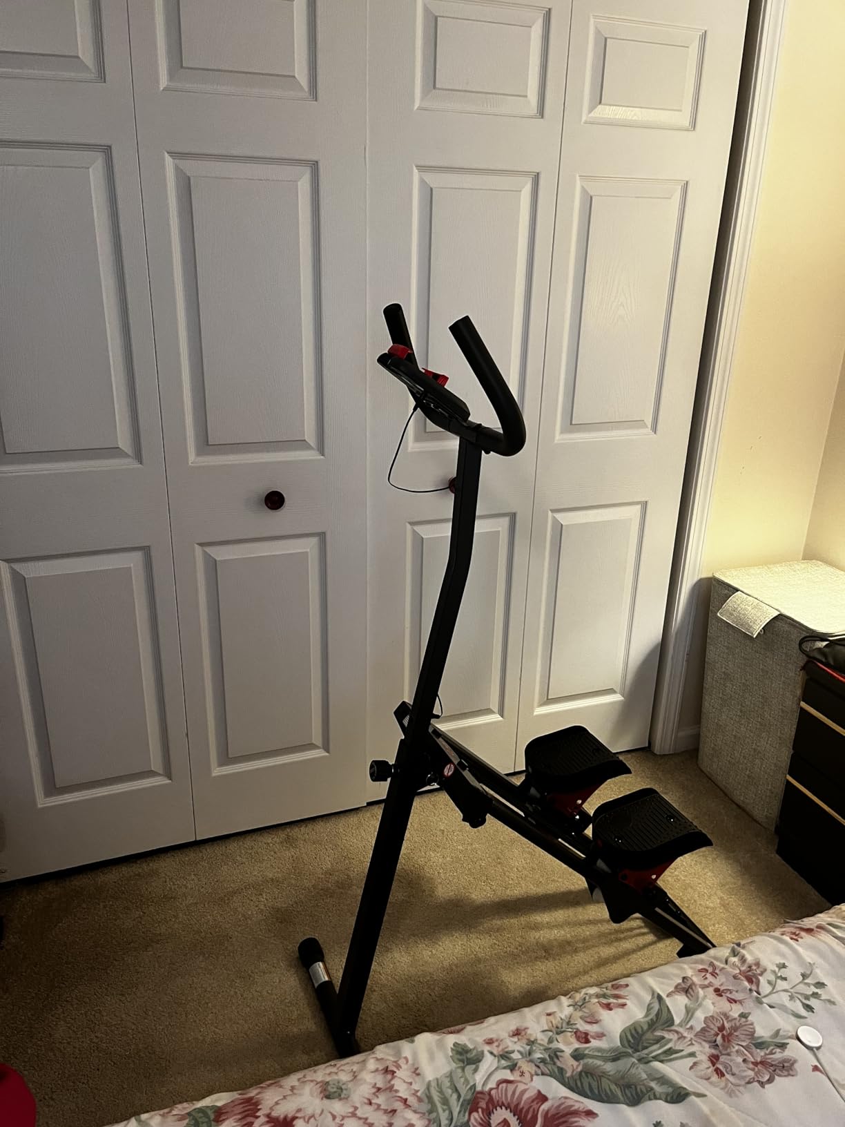 Sunny Health & Fitness Foldable Stair Climber with Extended Step Range | Home Cardio, 21.5