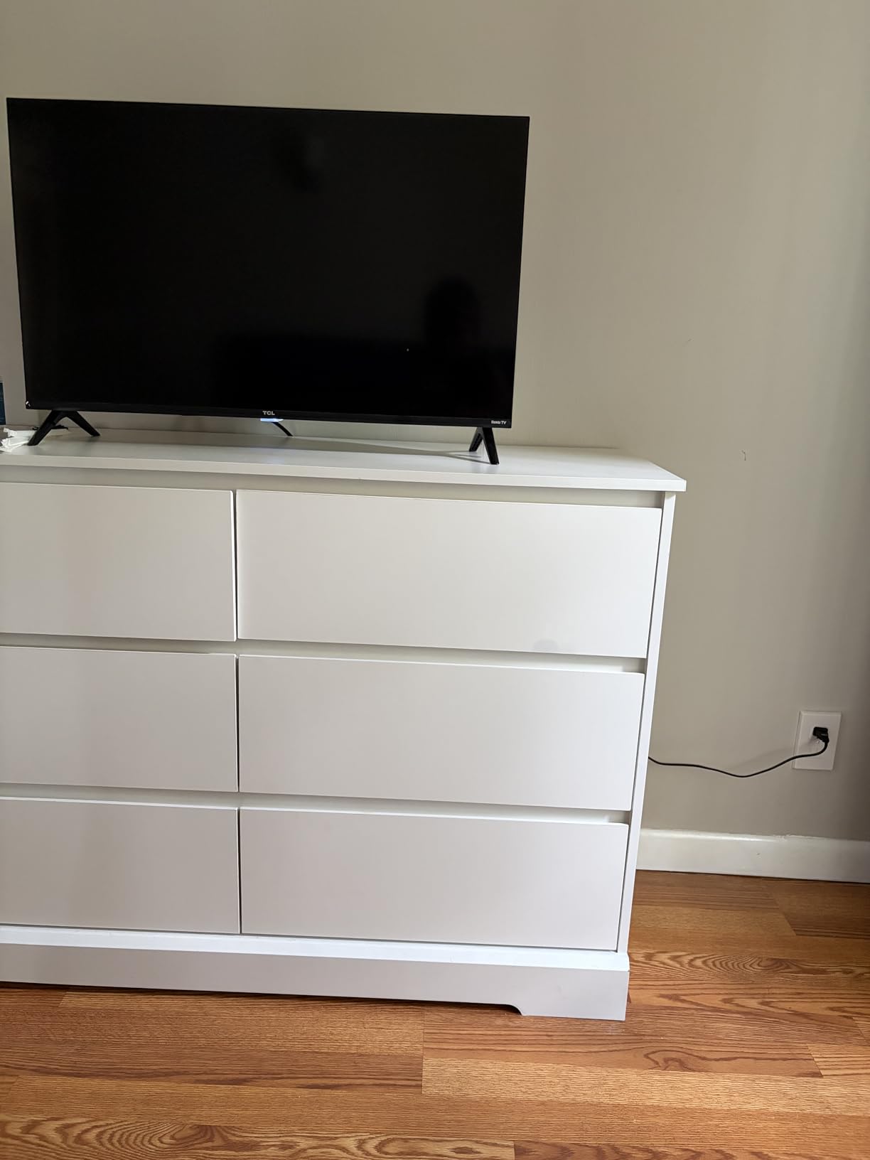 FOTOSOK Black Dresser for Bedroom, Modern 6 Drawer Double Dresser customer photo 2