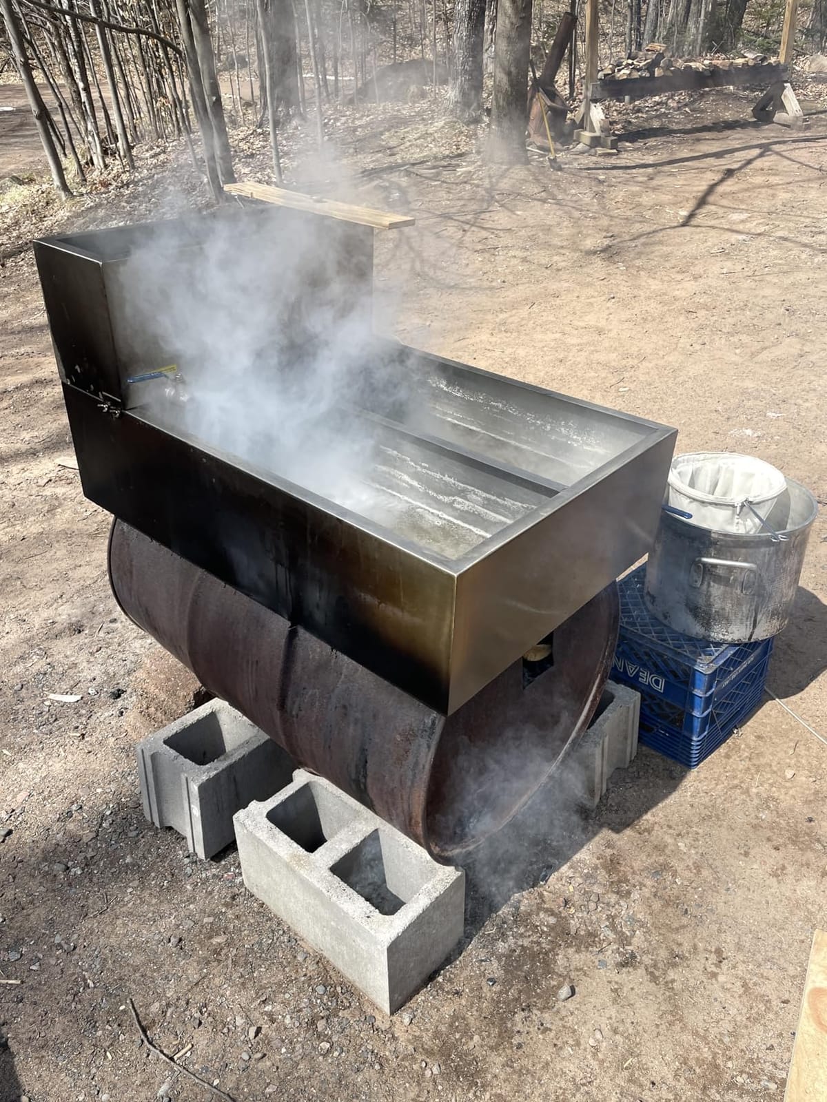 VEVOR Maple Syrup Evaporator Pan, 17.5 Gal, 24 x 24 x 7 Inch Maple Syrup, 304 Stainless Steel Maple Syrup Pan, Evaporator Pan with 1 Valve and 3 Heating Methods, for Home, Outdoor customer photo 2