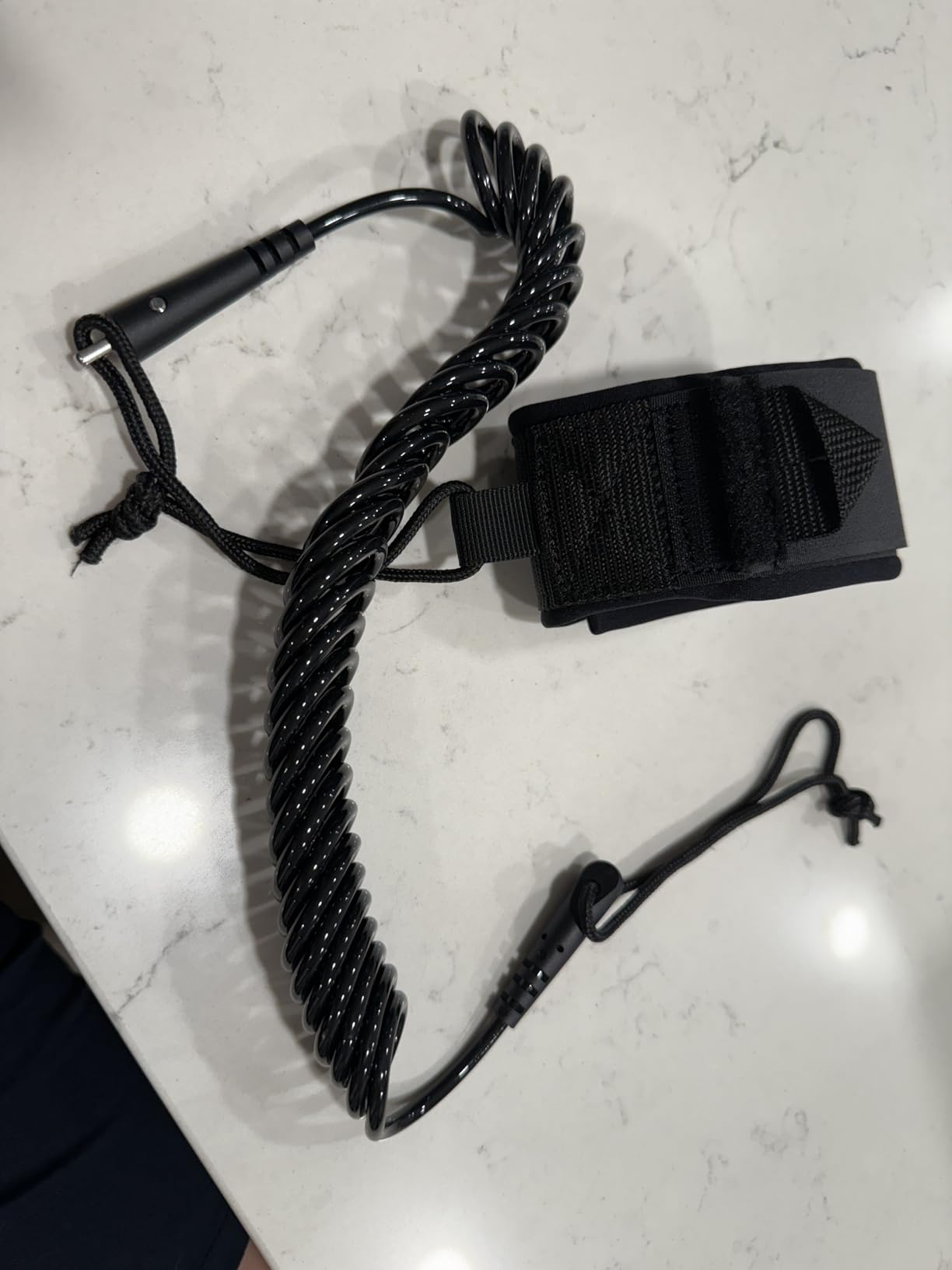 Abahub Coil SUP Leash,10 ft Coiled Paddle Board Leashes,5/7mm Legrope Strap customer photo 1