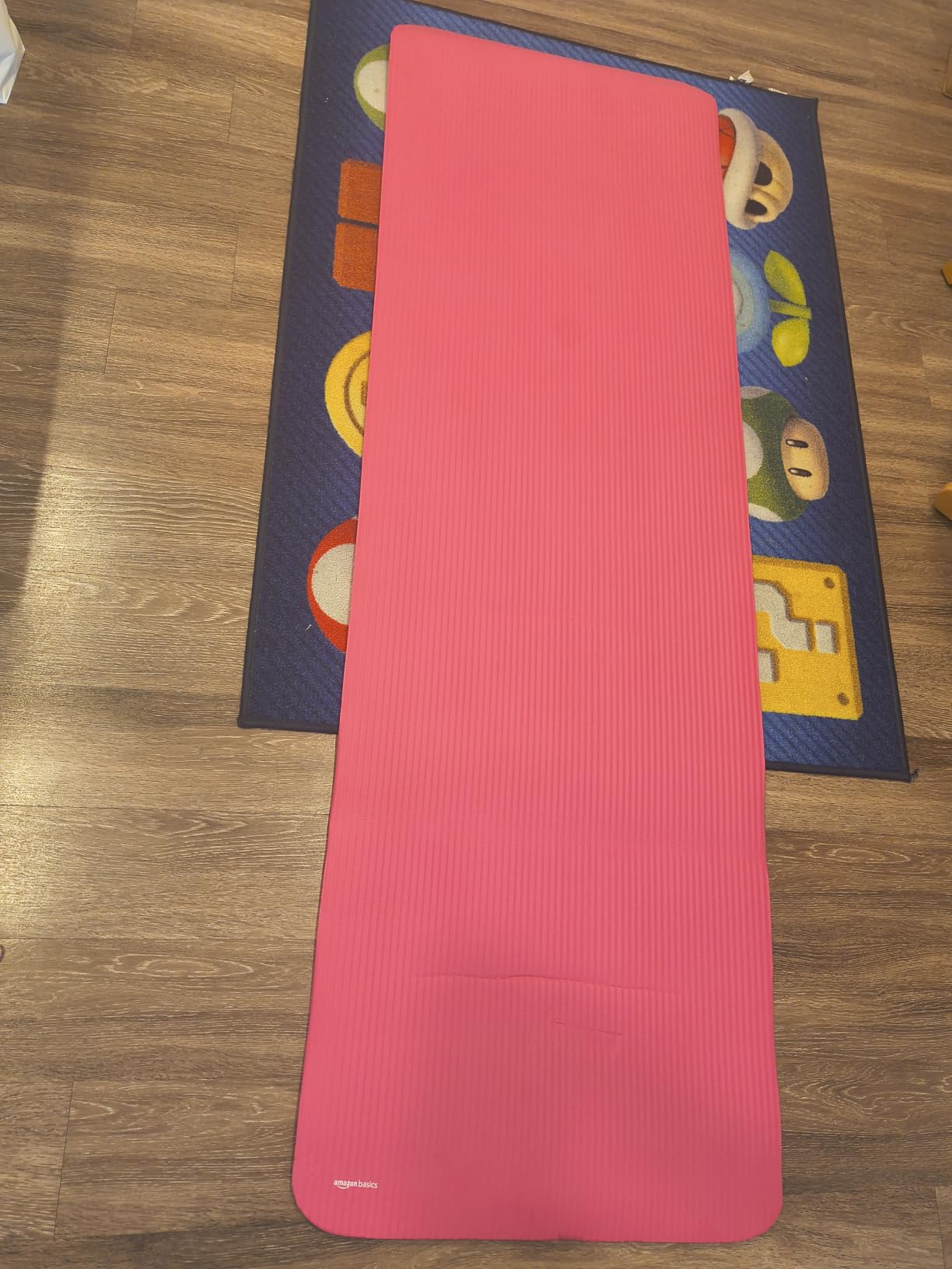 Amazon Basics Extra Thick Exercise Yoga Mat with Carrying Strap customer photo 1