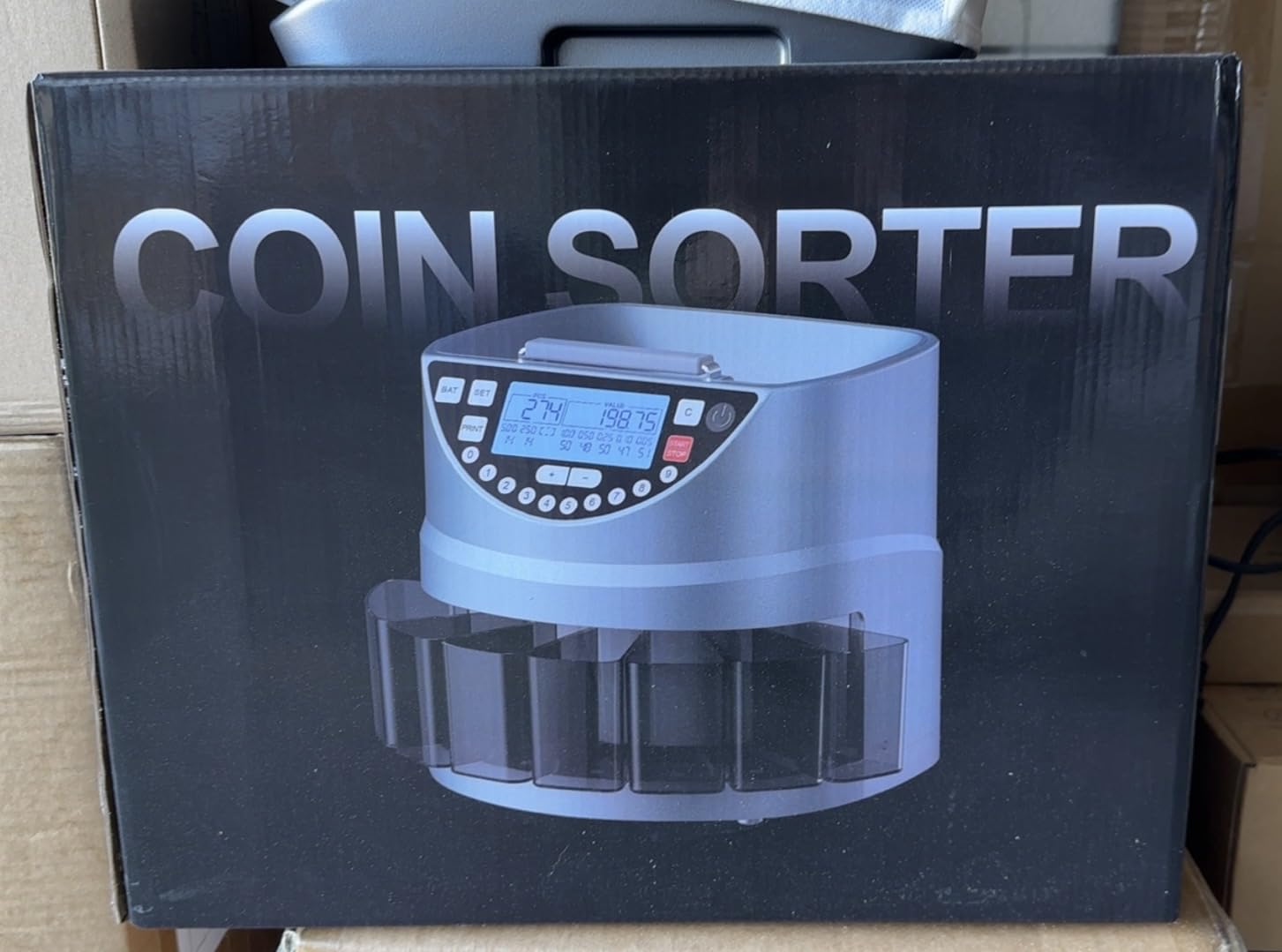 Aneken Coin Counter and Sorter with TFT Display - Accurate Sorting Machine for 5 Denominations, Smooth Operation at Up to 350 Coins Per Minute, Ideal for Efficient Money Management customer photo 1