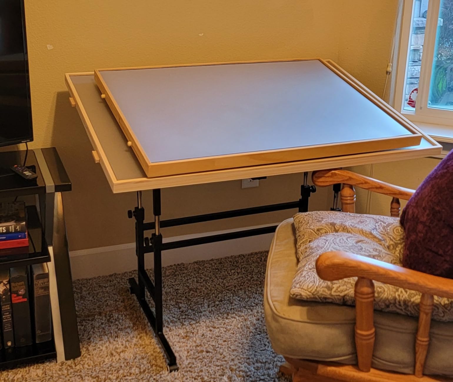 BuilderButler Puzzle Table 2000 Pieces with Wheels, Drawers & Cover, 40.16