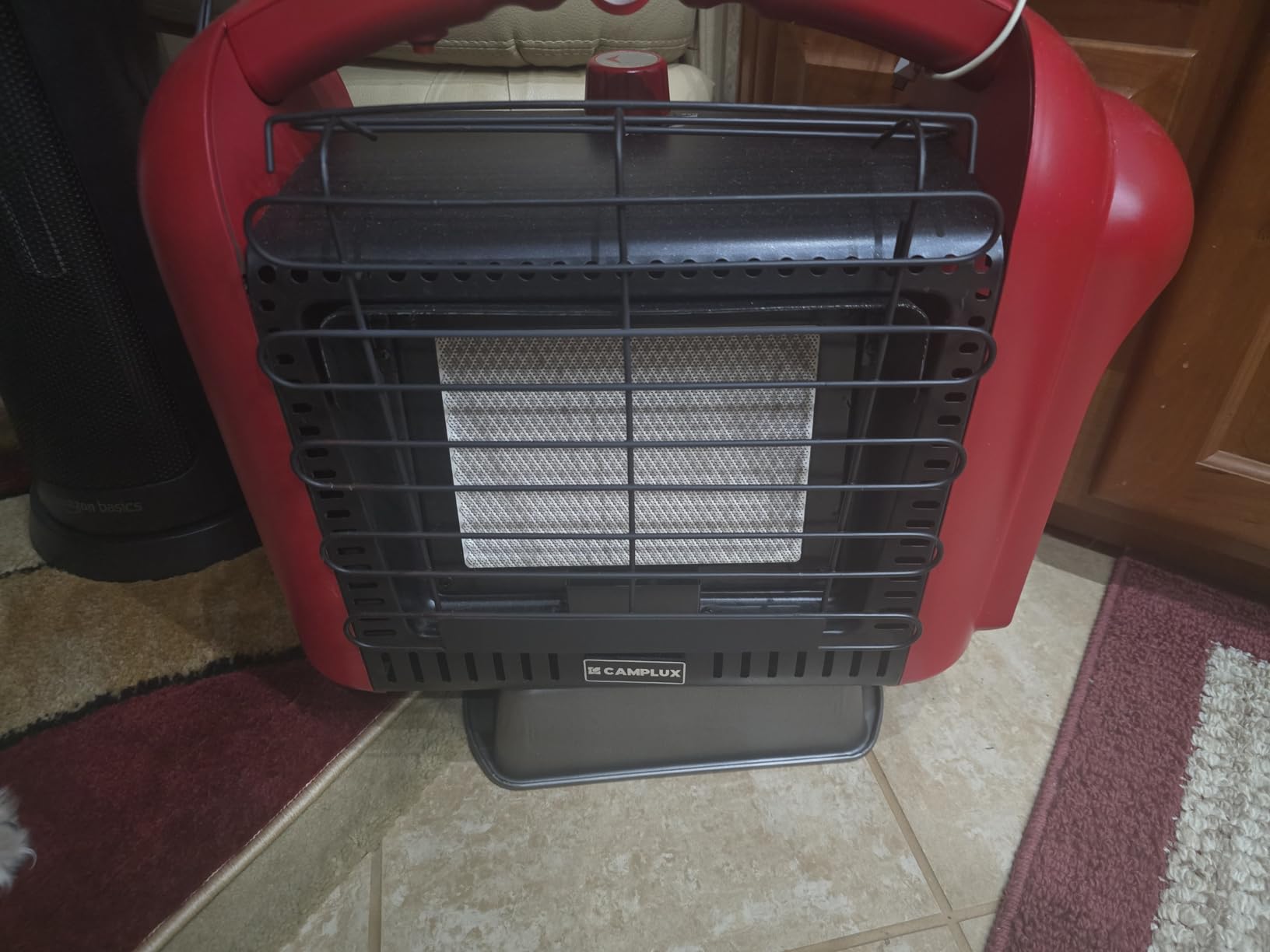 CAMPLUX Portable Propane Heater Outdoor and Indoor, 12000 BTU LP Gas Buddy Heater for Camping with ODS & Tip-over Protection, 1lb Propane Radiant Heating with LED light customer photo 2