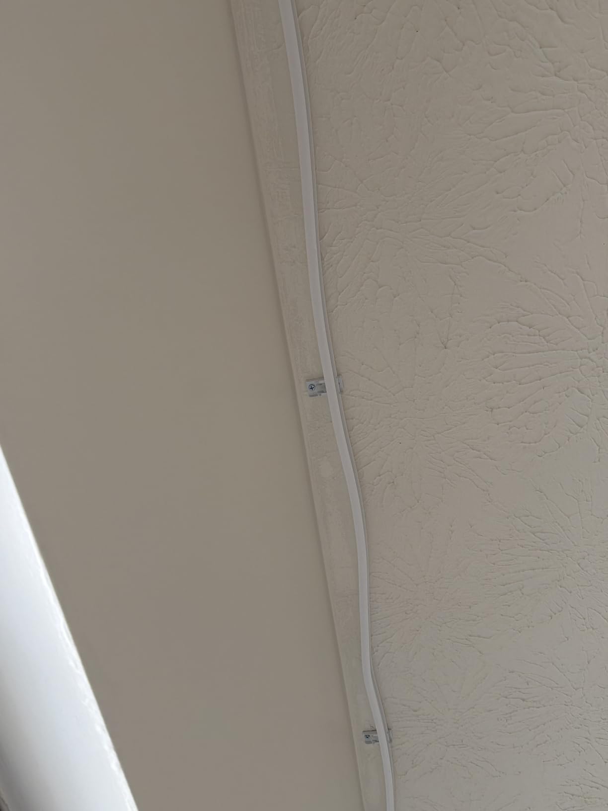 Flexible Bendable Ceiling Curtain Track, 9.8 ft (3 m), White customer photo 2