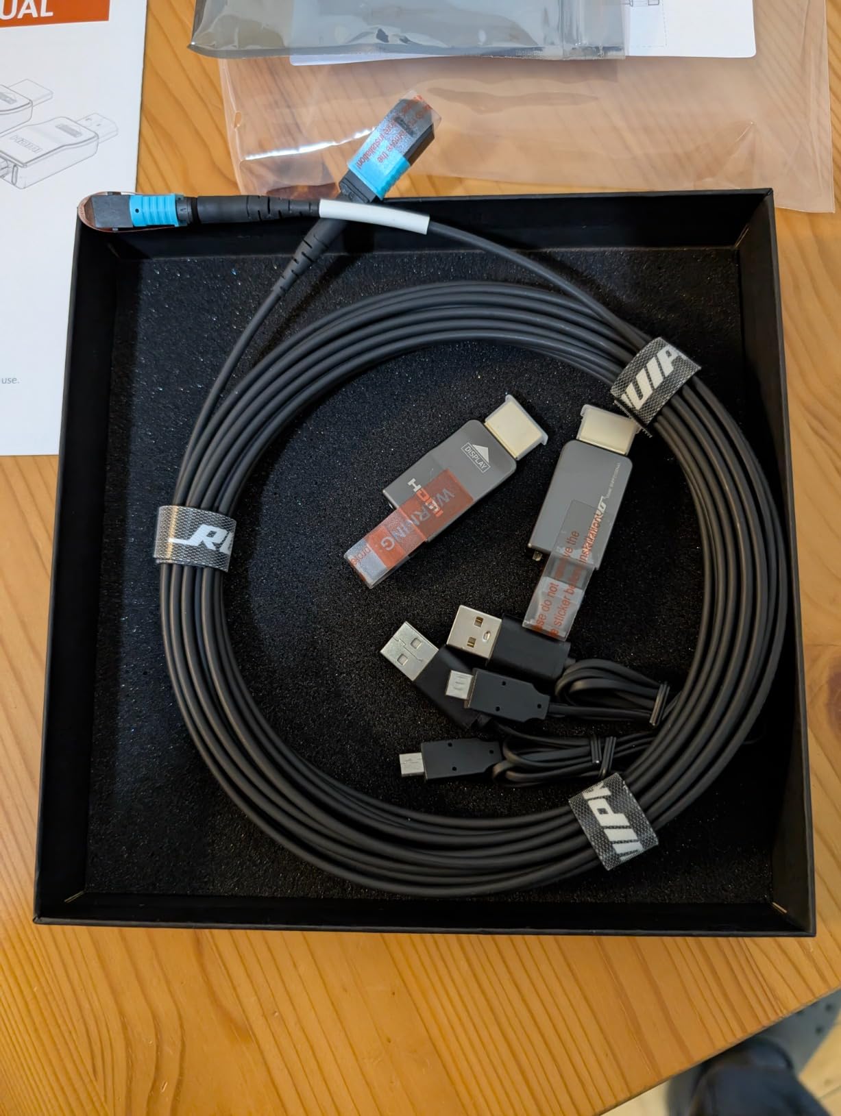 RUIPRO 8K Detachable Full Fiber Optic Armored HDMI 2.1 Cable, 48Gbps, 50FT | Full Fiber Optic Design Eliminates EMI vs Copper Cables; Replace the Module Without Replacing the Entire In-Wall Cable customer photo 2
