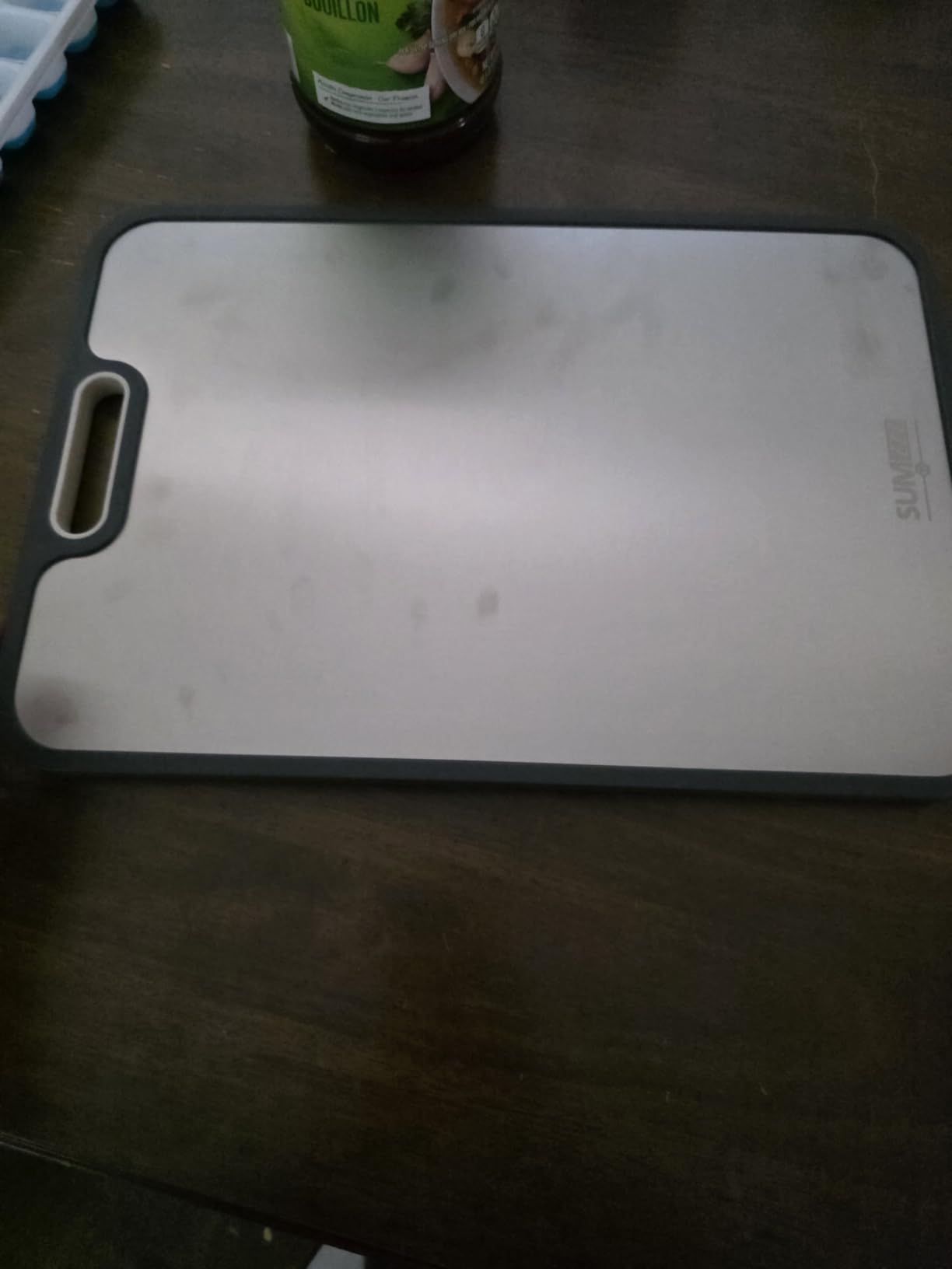 Titanium Cutting Board for Kitchen, Pure Titanium/PP, Size 16”×11” customer photo 1