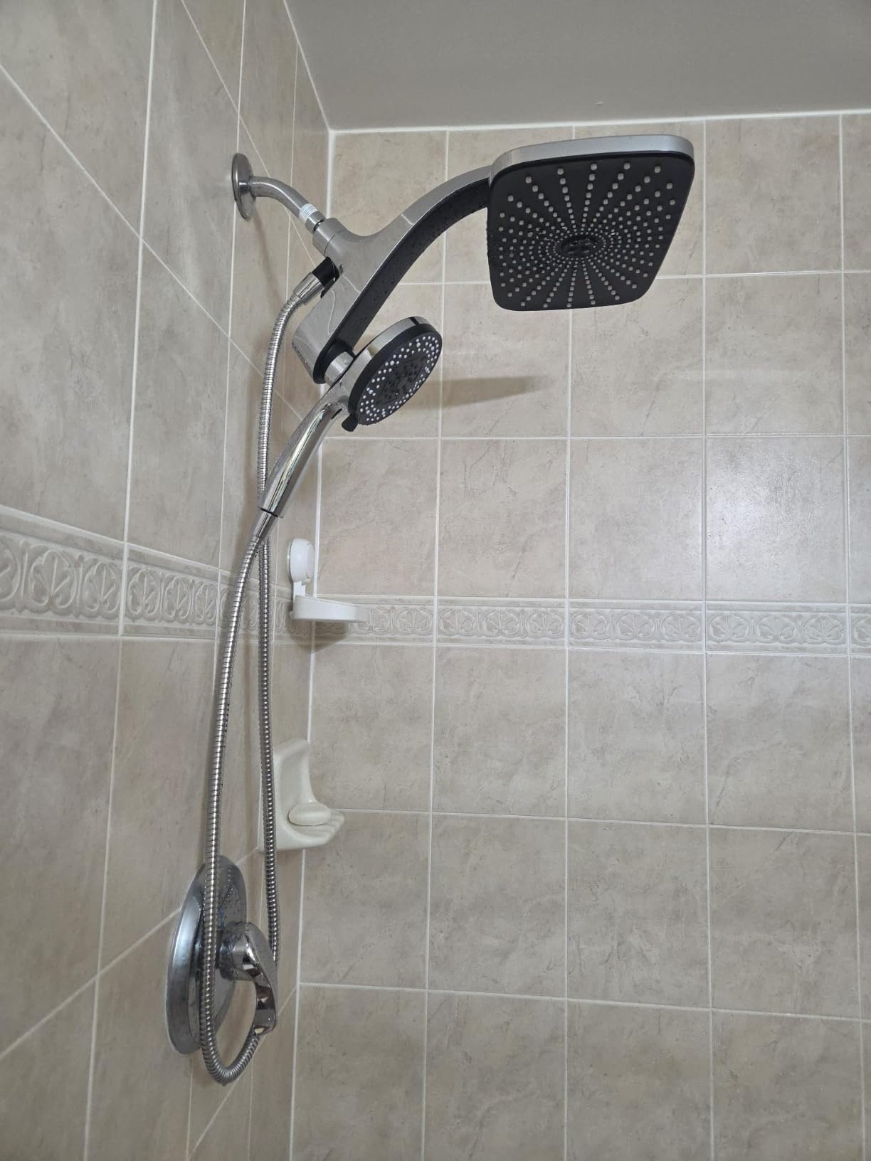 Rain Shower Head with Handheld Showerhead, Chrome 1.8GPM 460311 customer photo 1