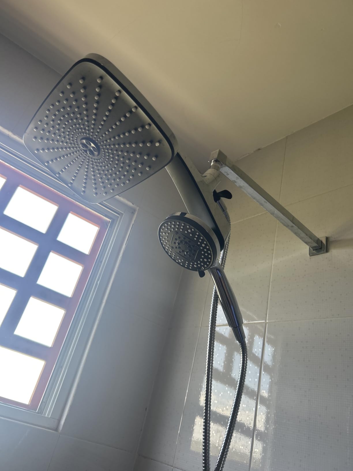 Rain Shower Head with Handheld Showerhead, Chrome 1.8GPM 460311 customer photo 2