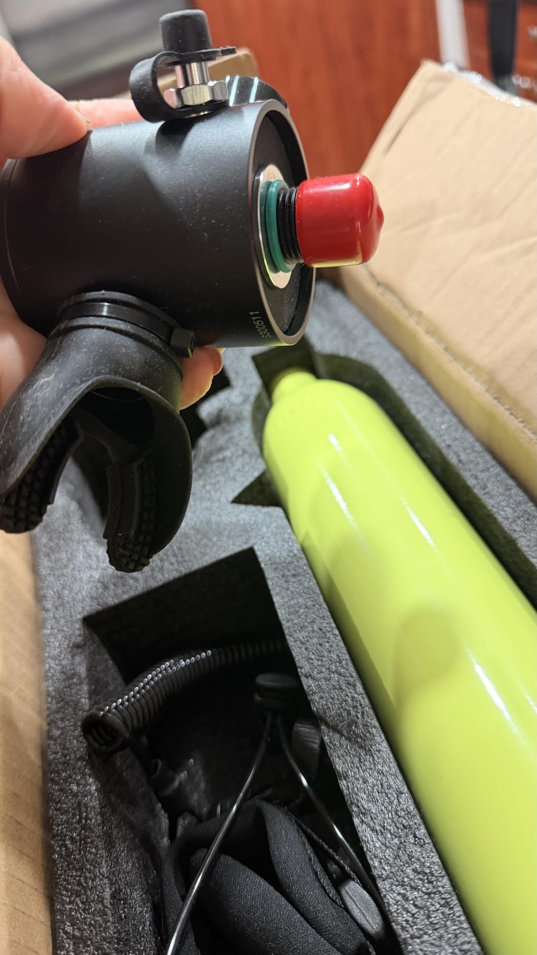SMACO S300 Mini Scuba Tank, 0.5L Handheld Lung Air Tank customer photo 2