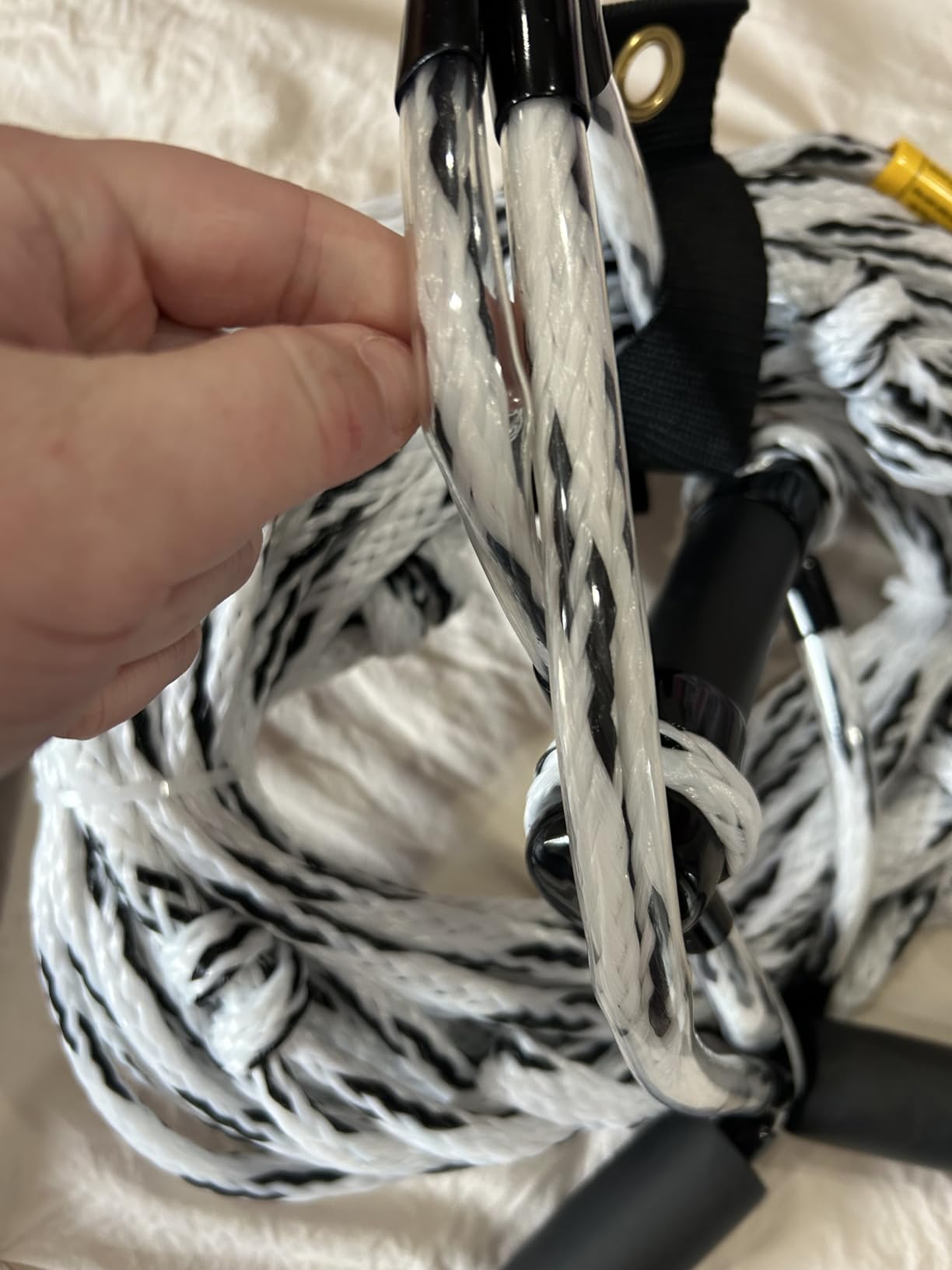 75FT Wakeboard Rope and Handle, Floating Water Ski Rope for Watersports, 4 Sections Ski Ropes for Water Skiing, Kneeboarding, Wakeboarding customer photo 1