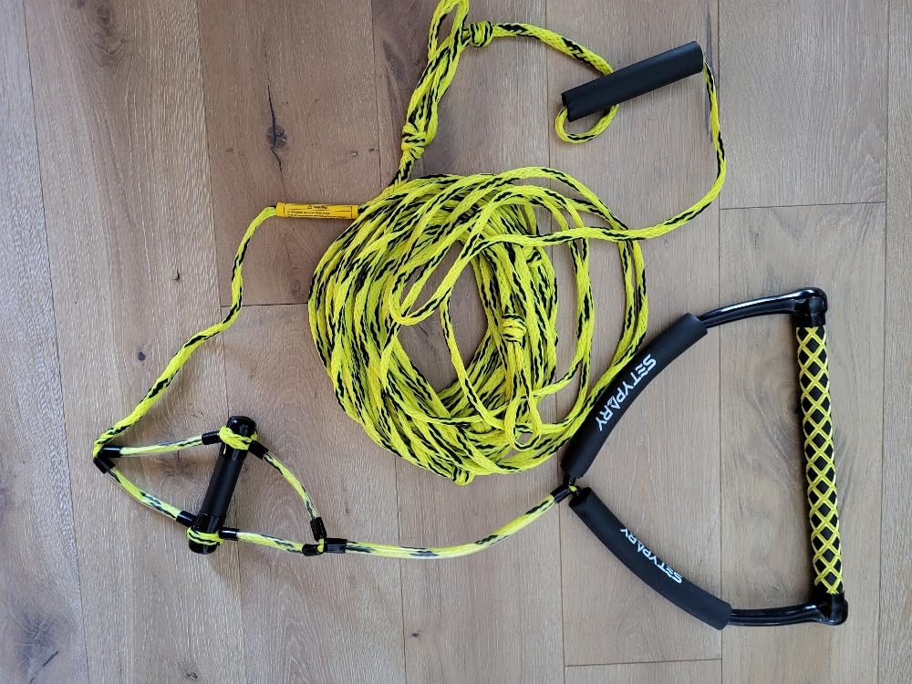75FT Wakeboard Rope and Handle, Floating Water Ski Rope for Watersports, 4 Sections Ski Ropes for Water Skiing, Kneeboarding, Wakeboarding customer photo 2