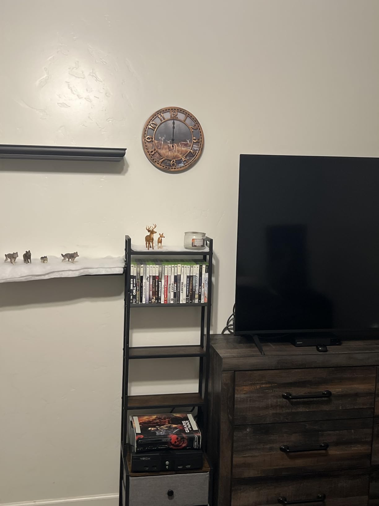 CD Storage Rack with Drawer, 5-Tier Media Storage Shelf customer photo 1