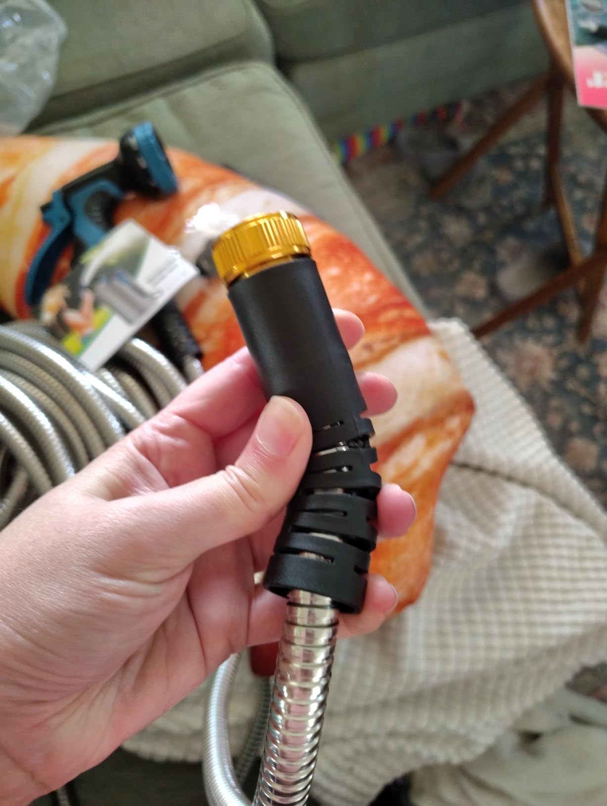 Lefree 100ft Metal Garden Hose with Upgraded Leak‑Proof Rubber Sleeve customer photo 1