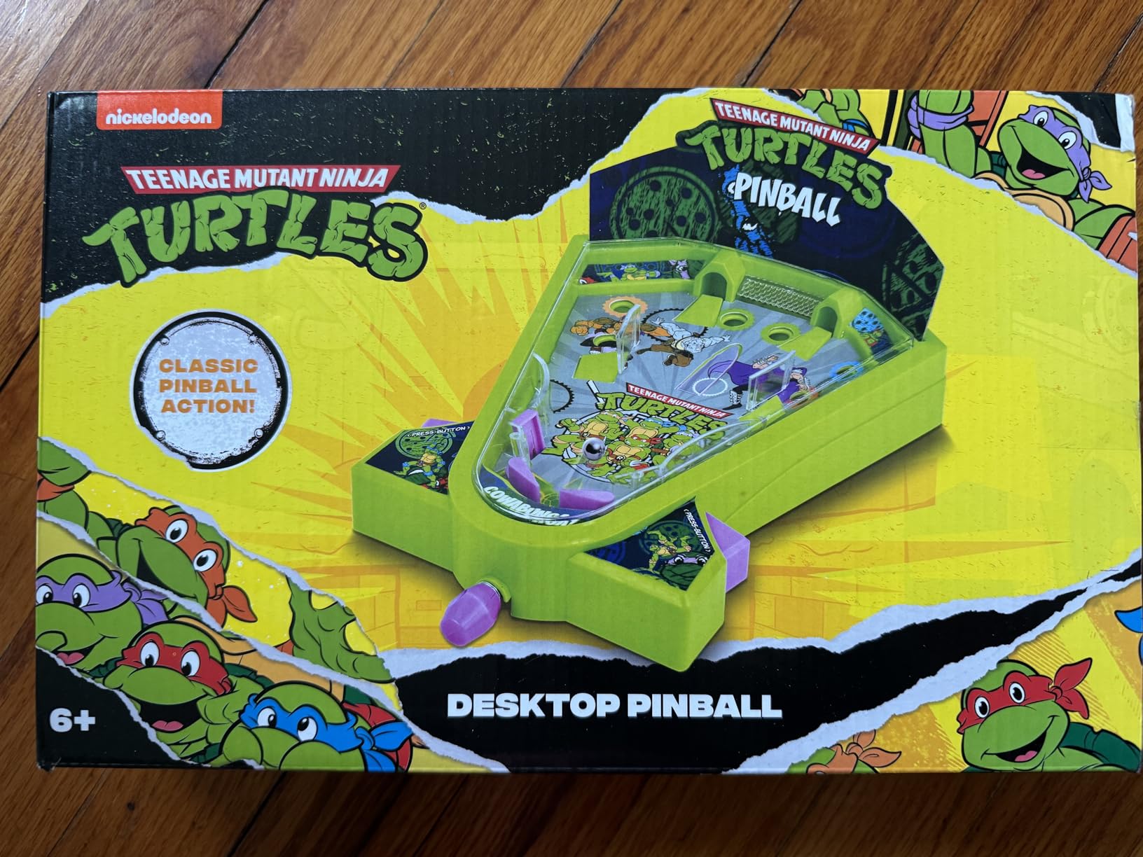 Teenage Mutant Ninja Turtles Desktop Pinball Machine - Fun Arcade Game for Kids & Adults Ages 6+, Compact Tabletop Toy by Well Played customer photo 2