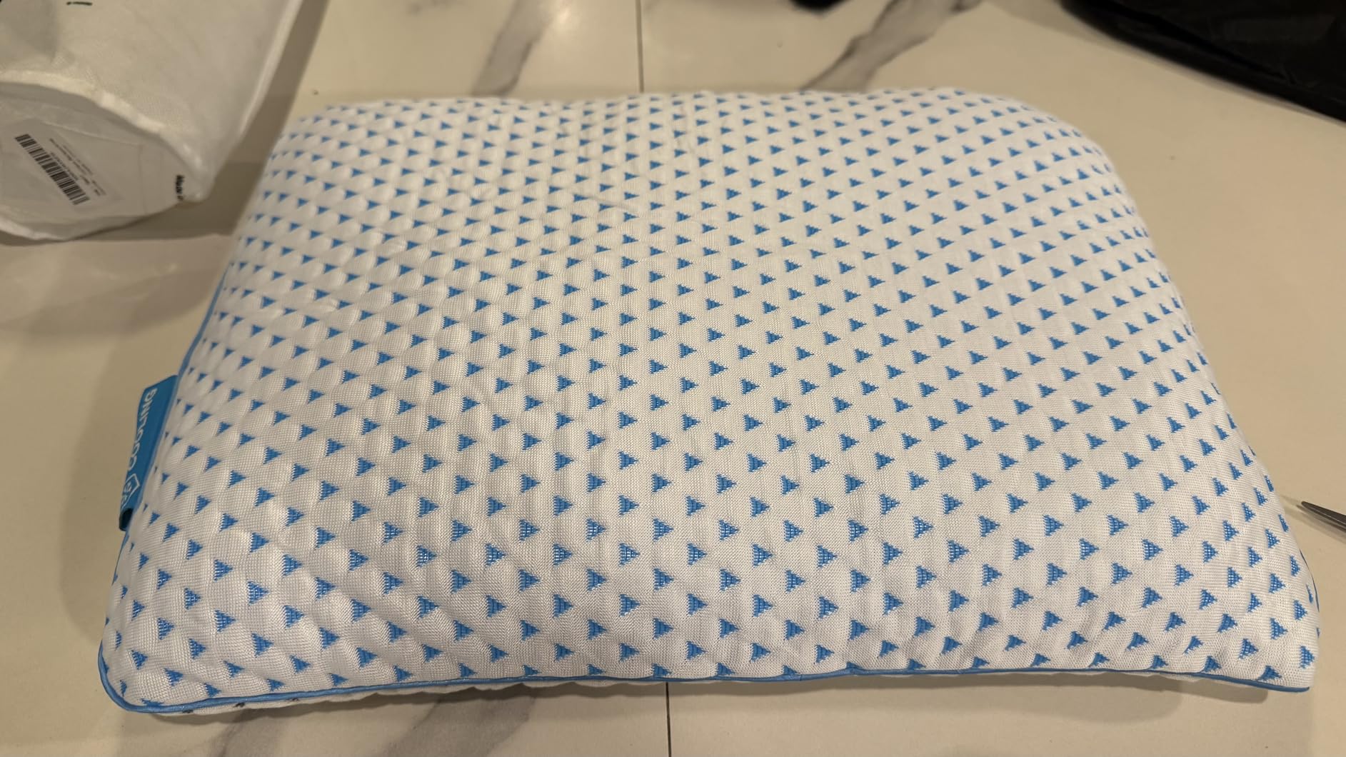 Adjustable Small Cooling Memory Foam Pillow for Travel, Camping & Airplane customer photo 2