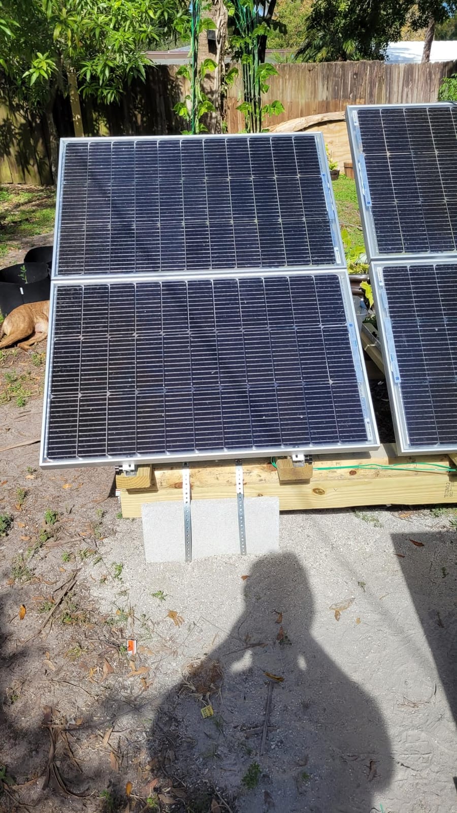 Upgraded 47in 4 Sets Adjustable Solar Panel Tilt Mount Brackets, Foldable Tilt Legs, Support 100 200 300 400 500 Watt Solar Panels 4-8Pcs, Solar Panel Stand for Roof, Off-Grid, RV and Boat customer photo 1