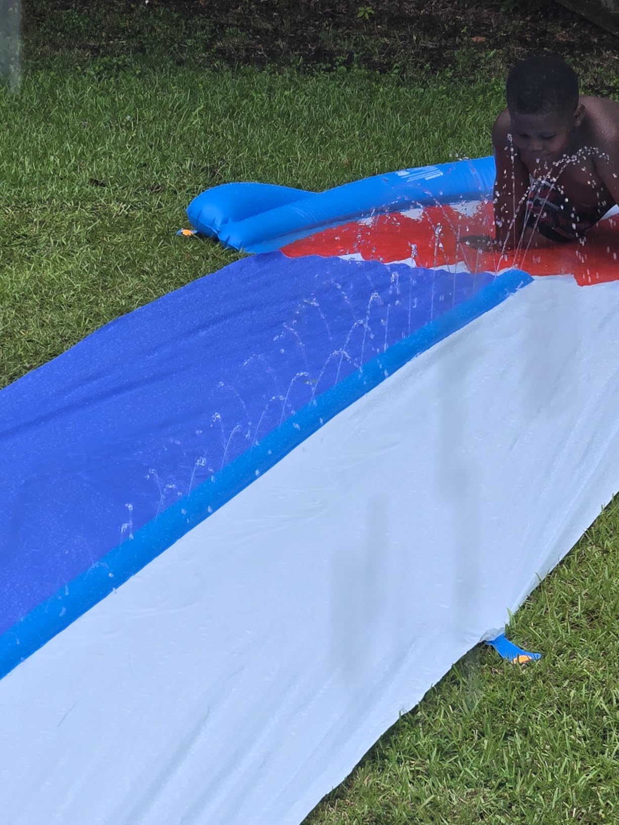 TOY Life Shark Water Slide, 20 Ft, 2 Lanes, 2 Bodyboards, Ages 3-10 customer photo 1