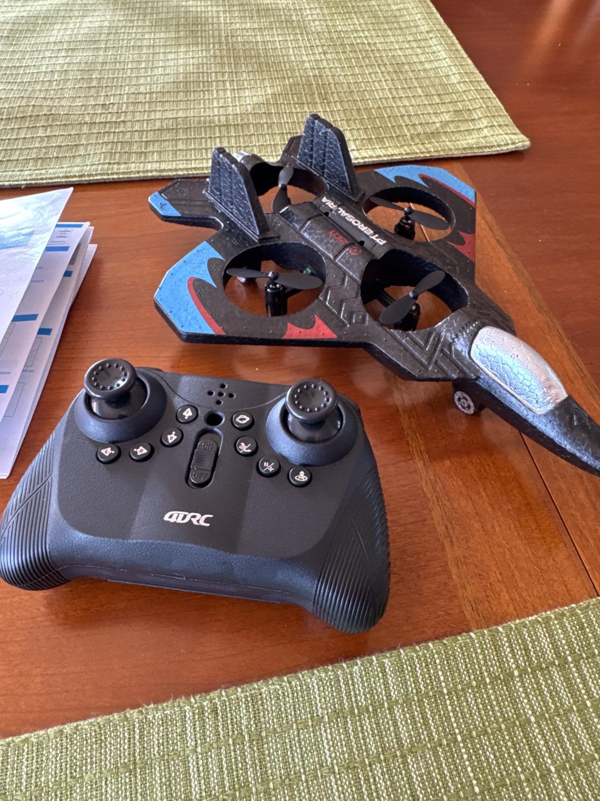 4DRC V32 Foam Remote Control Airplanes RC Planes for Kids Adults, RC Airplane Fighter Jet with Light, 360° Flip Fighter Jet Toys, Stunt Roll, Airplane Toy Gifts for Kids Boys customer photo 2