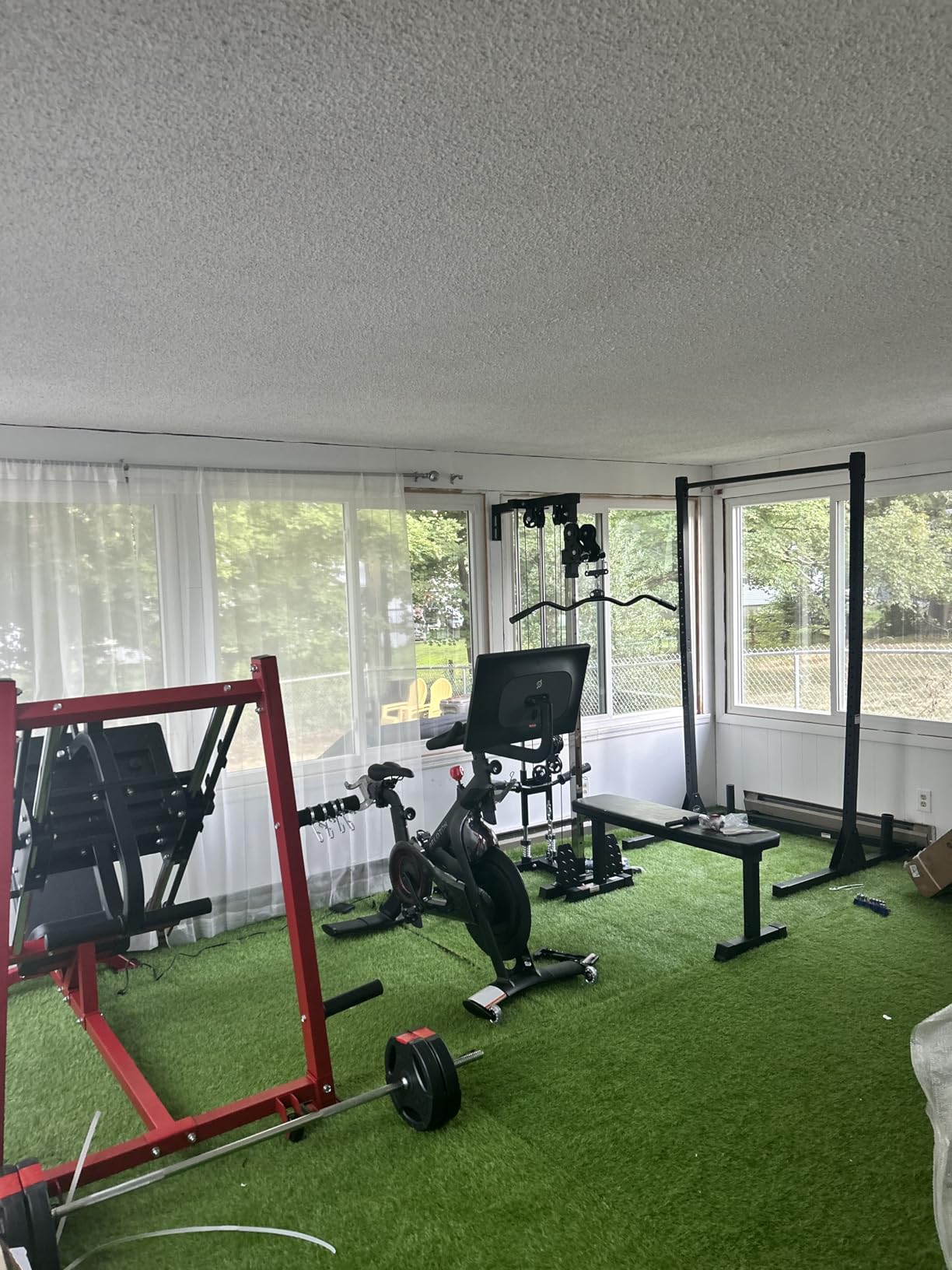 Wall Mount Cable Station, WM1 Cable Crossover Machine with 17 Positions, High and Low Cable Crossover Machine with Removable Footplate for Garage Home Gym customer photo 1