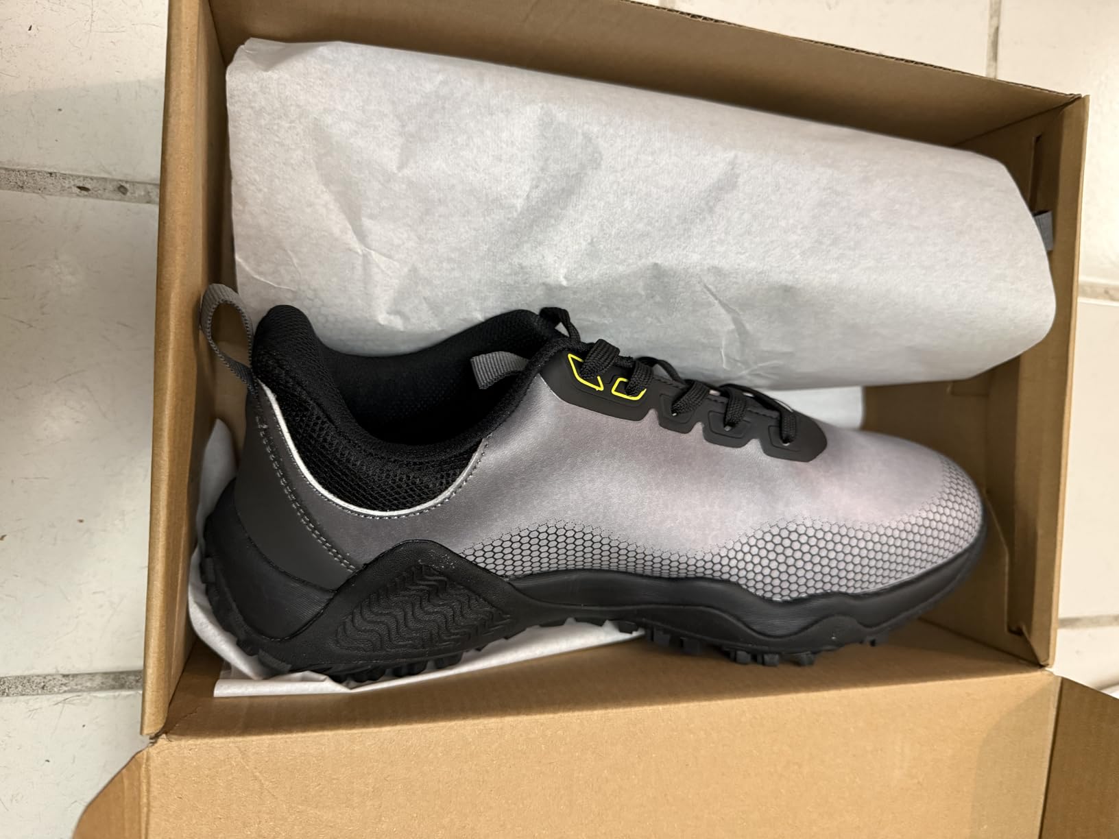 Wide Golf Shoes for Men Spikeless Professional Outdoor Waterproof Golfing Footwears Sneakers with Arch Support customer photo 1