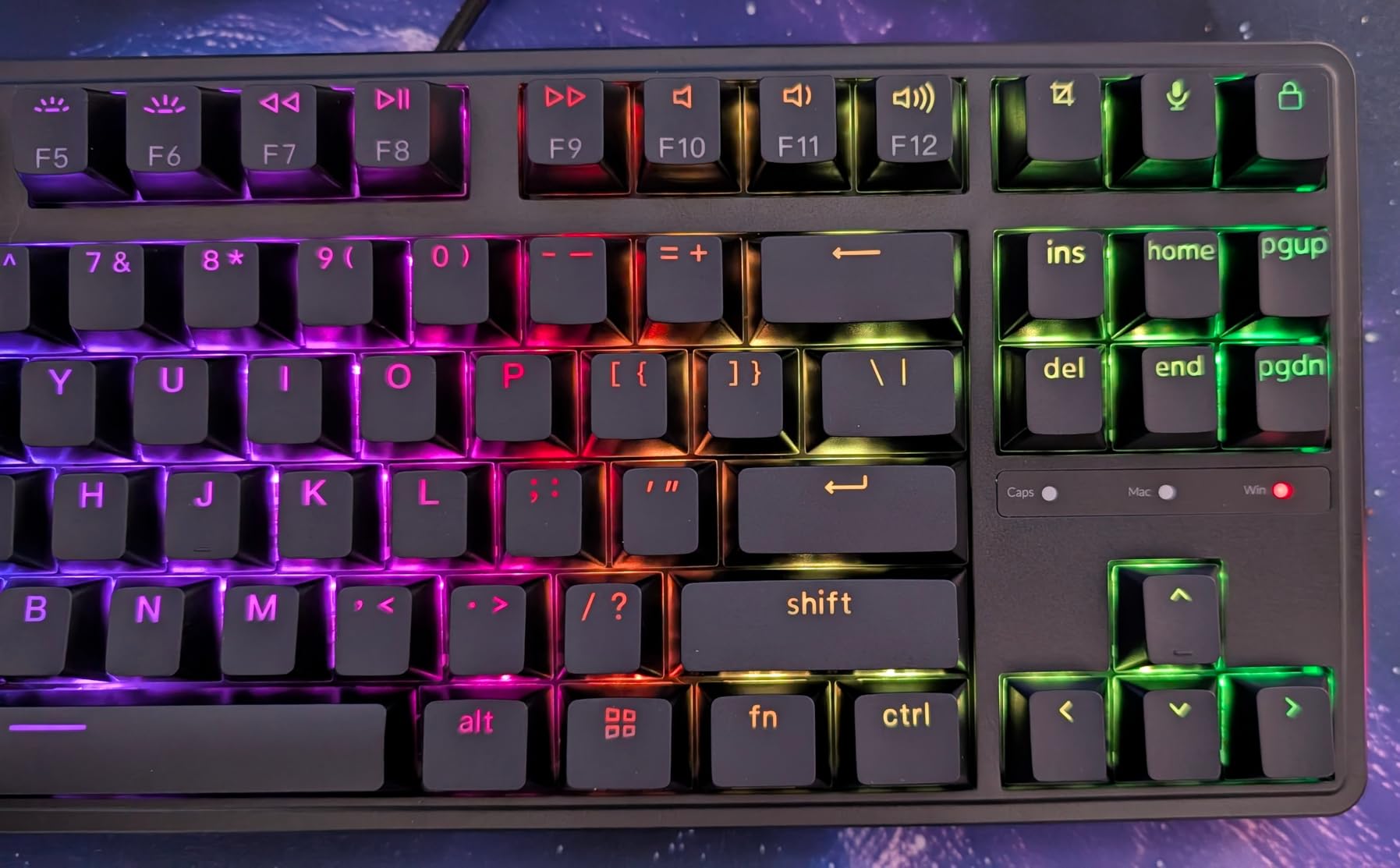Keychron C3 Pro TKL 80% Wired Mechanical Keyboard, 8K Polling Rate, QMK/VIA Programmable, Hot-Swappable, RGB Backlit Shine-Through Keycaps, Banana Switch, for Windows/Mac customer photo 1