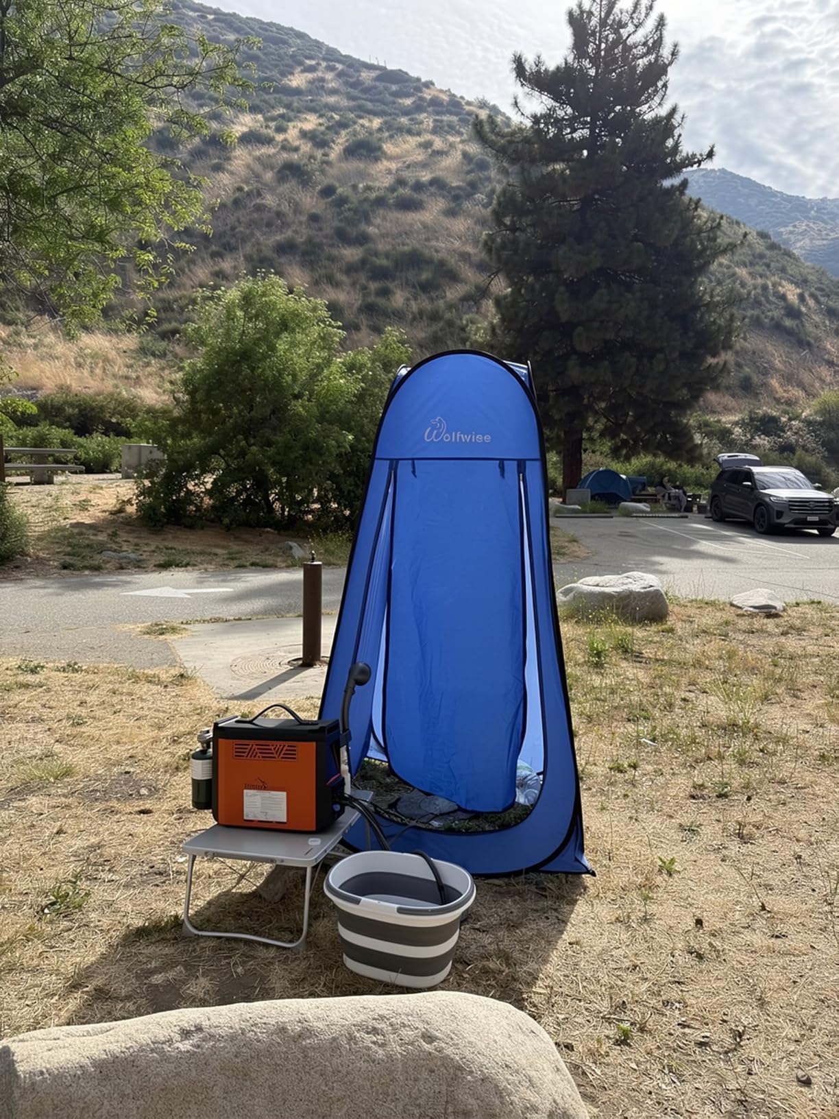JOOLCA HOTTAP V2 Portable Propane Water Heater for Camping Instant Hot & Shower Pump | On Demand Water Heater with 4000mAh Battery Stable Temp for Outdoor Showering, Hiking Cleaning & RV, Included Showerhead Kit customer photo 1